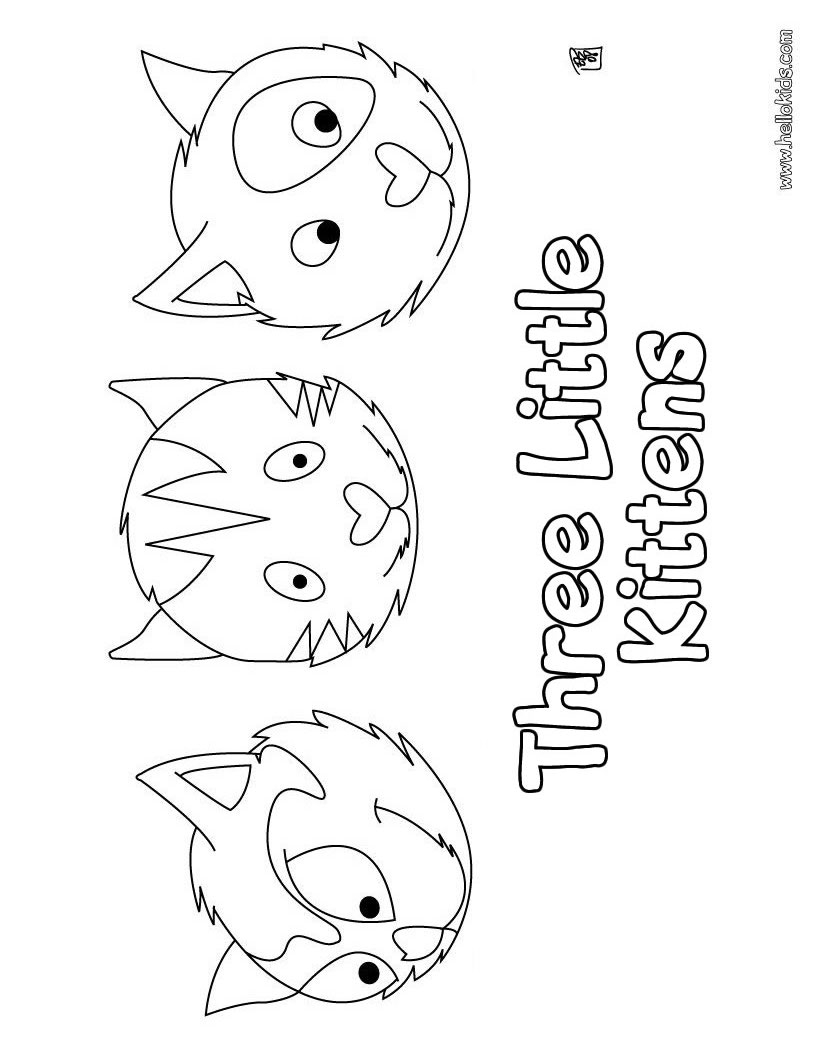 Cat And Kitten Coloring Pages Printable Coloring Sheets For Kids