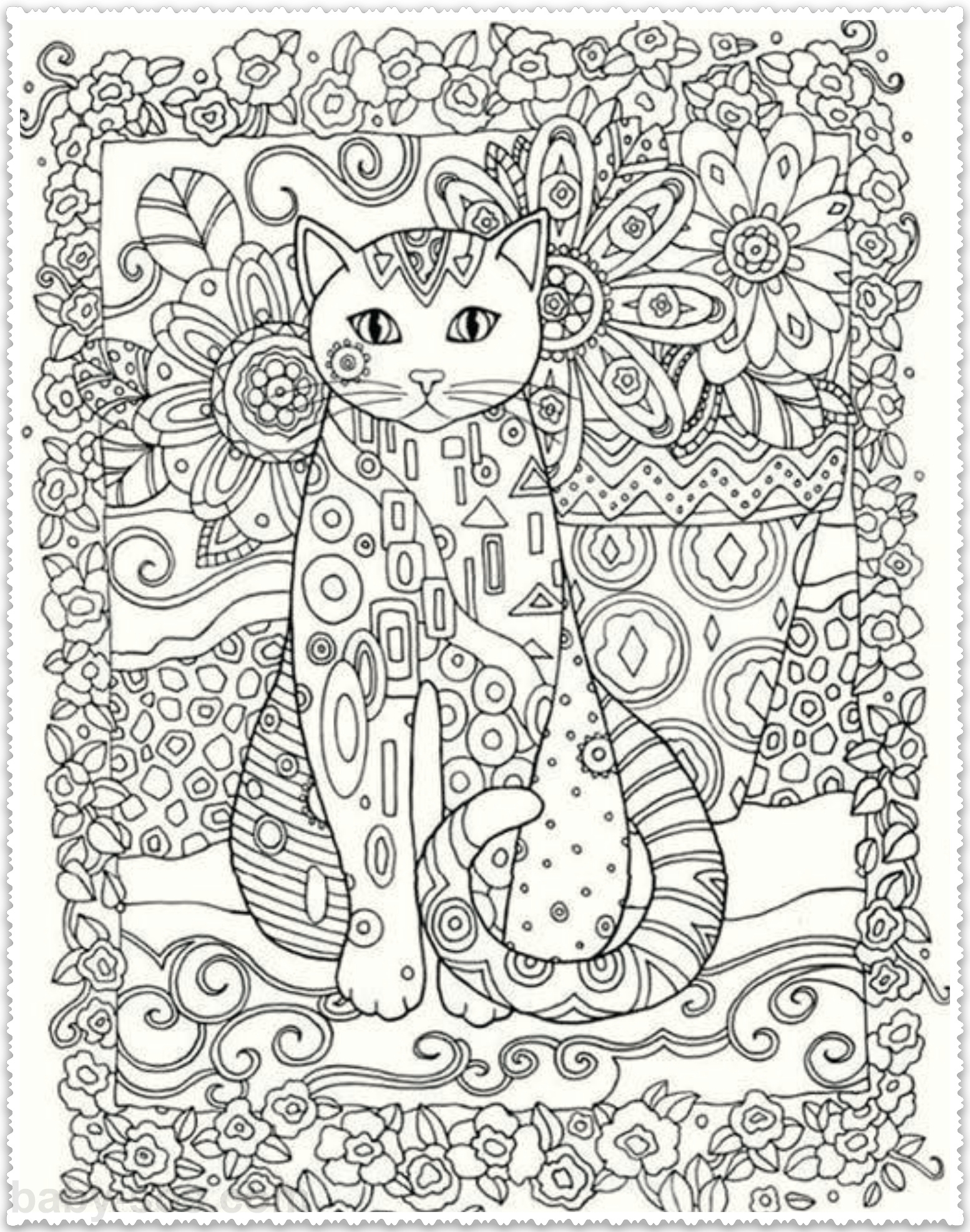 Cats Coloring For Adults
