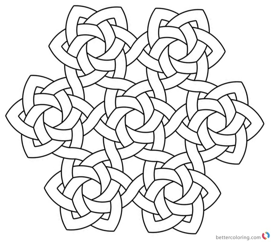 Celtic Knot Coloring Page