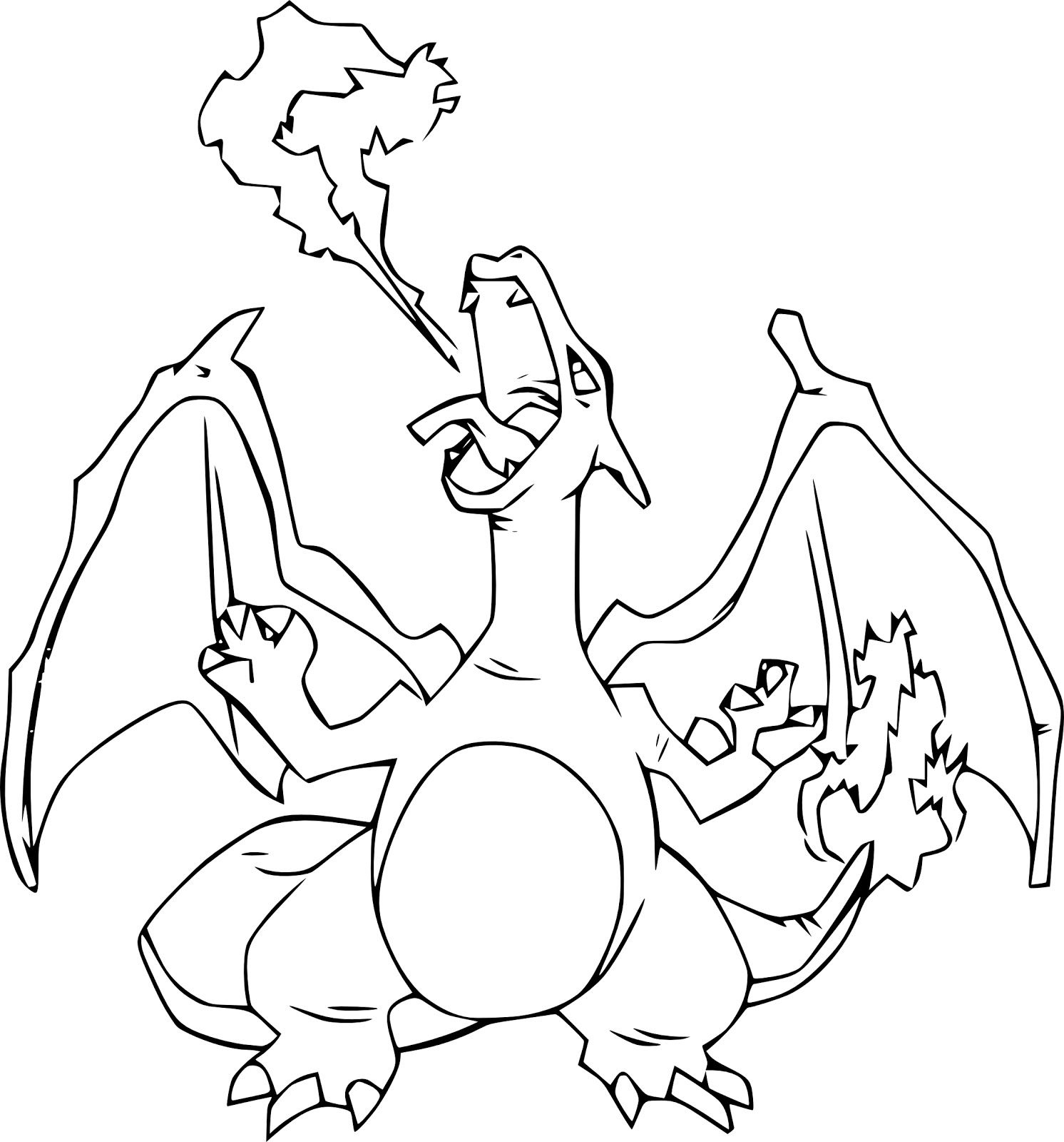 Charizard Coloring Pages Free For Your Kids Pokemon Coloring Pages Pokemon Charizard Pikachu