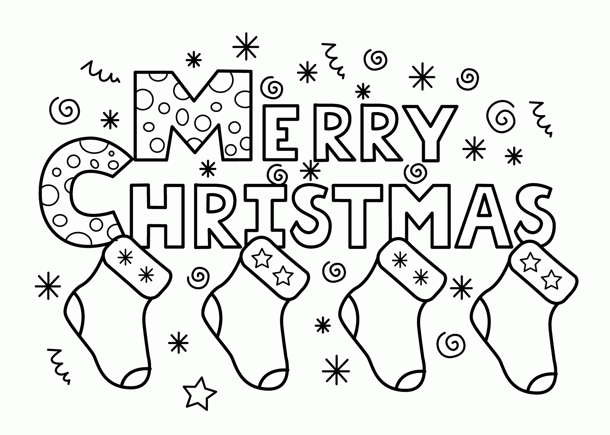 Christmas Coloring Pages For Preschoolers Best Coloring Pages For Kids