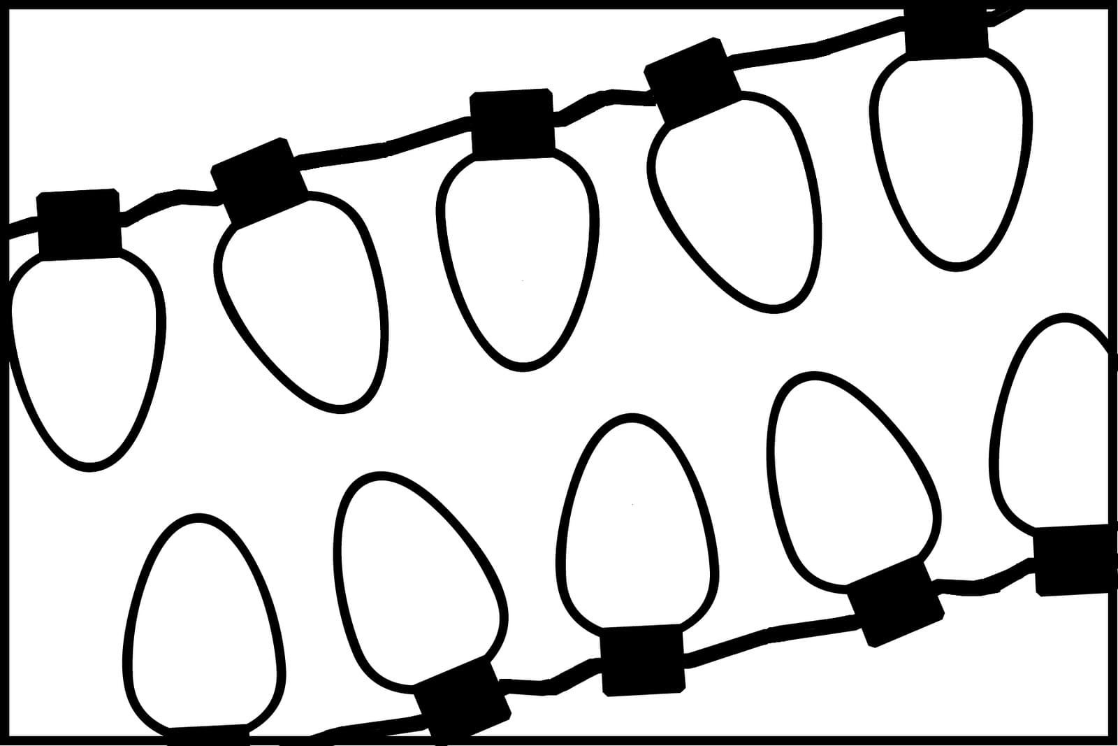 Light Bulb Coloring Page