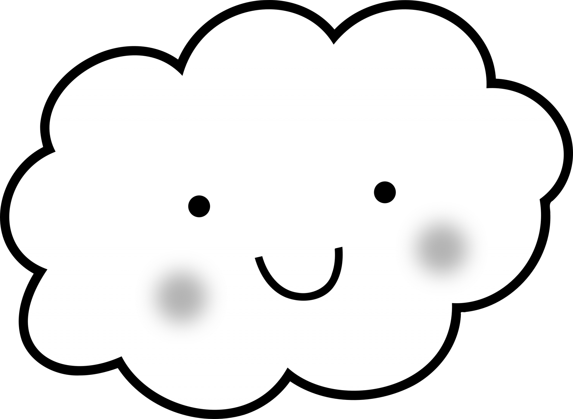 Clouds Coloring Page