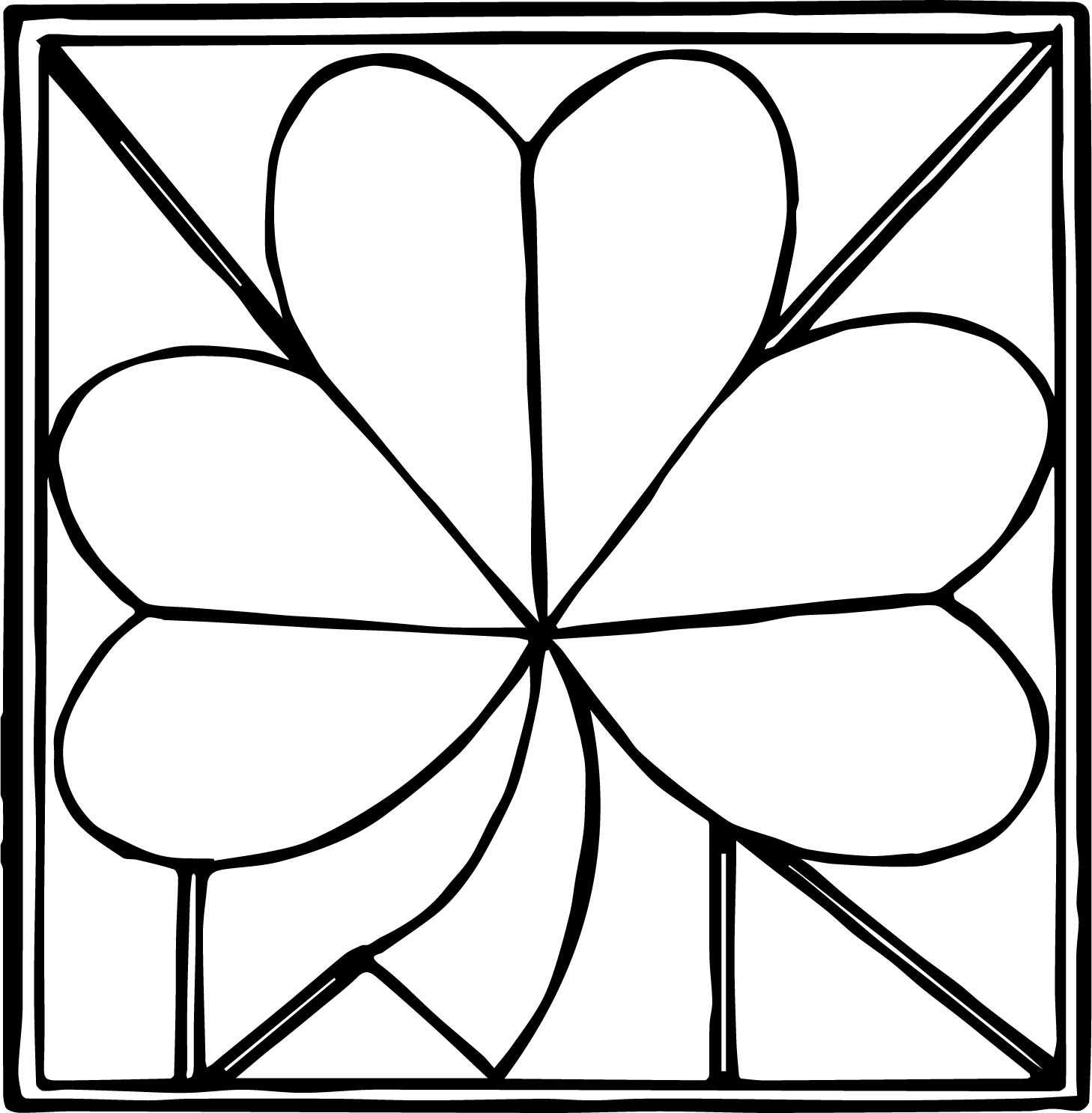 Clover Coloring Pages Wecoloringpage