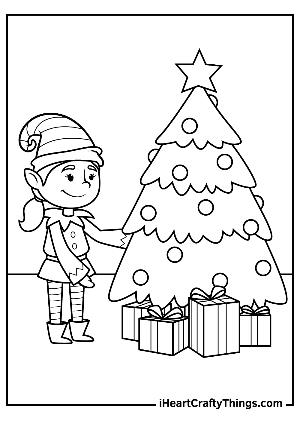 Elves Coloring Pages