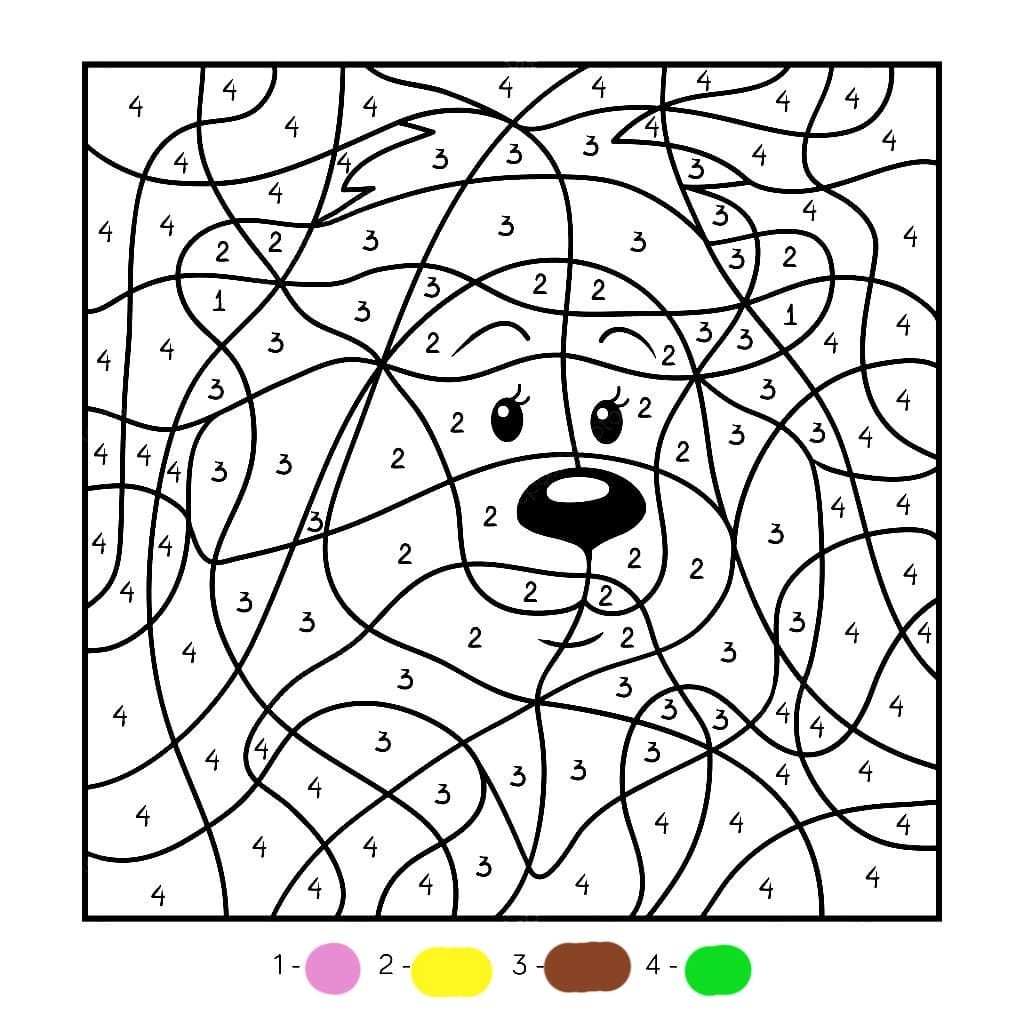 Color By Number Coloring Pages 100 Printable Coloring Pages