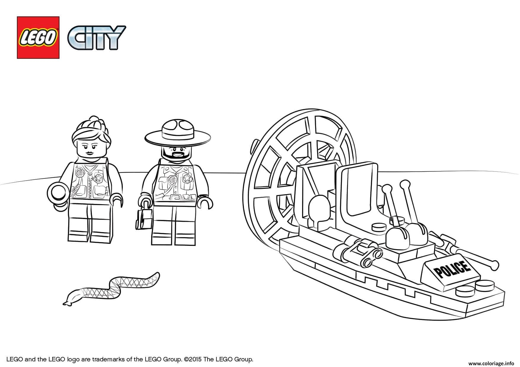 Lego City Police Coloring Pages
