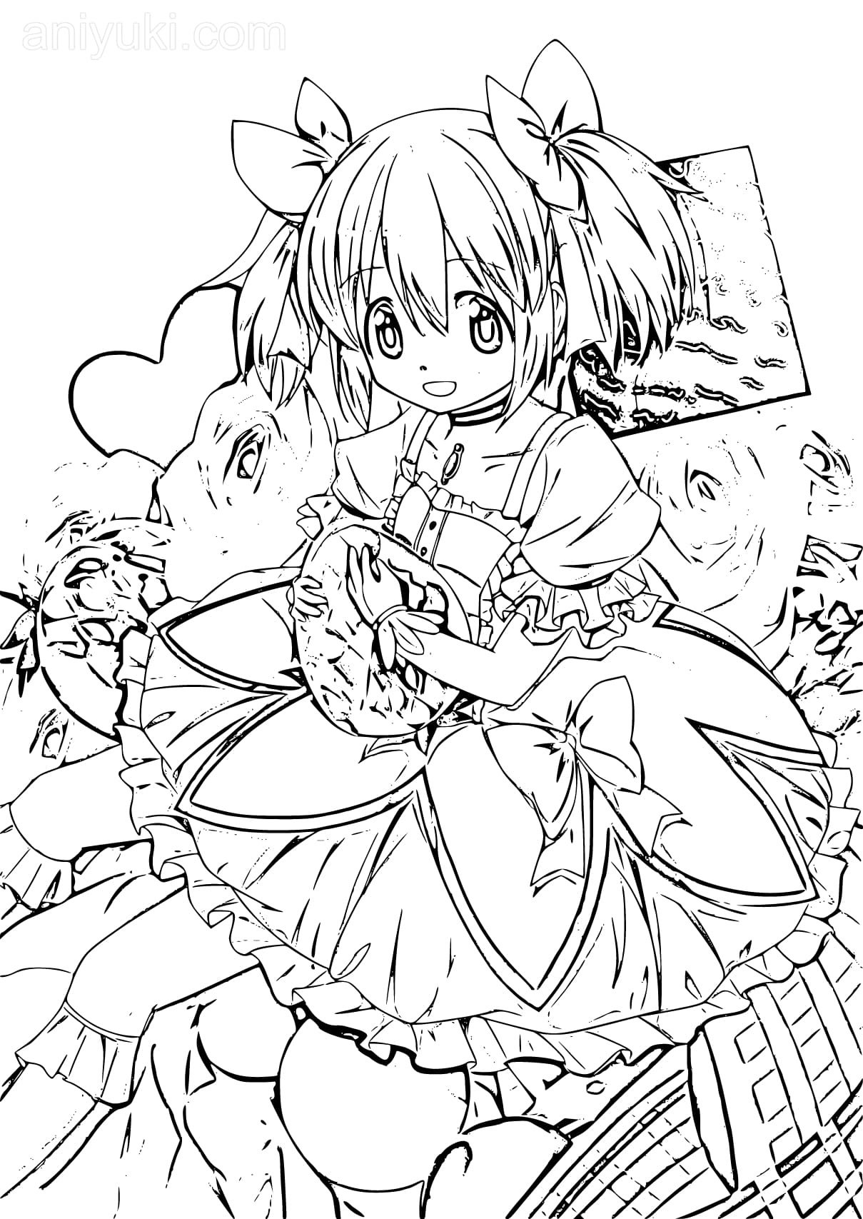 Coloriages Mahou Shoujo Madoka Magica AniYuki