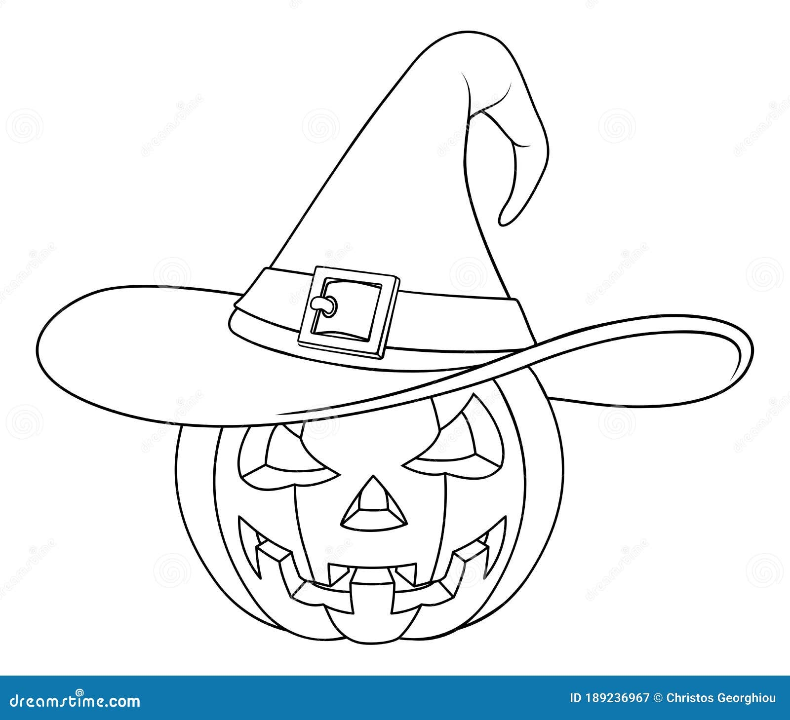 Coloring Book Jack O Lantern Halloween Pumpkin Stock Vector Illustration Of Child Educational