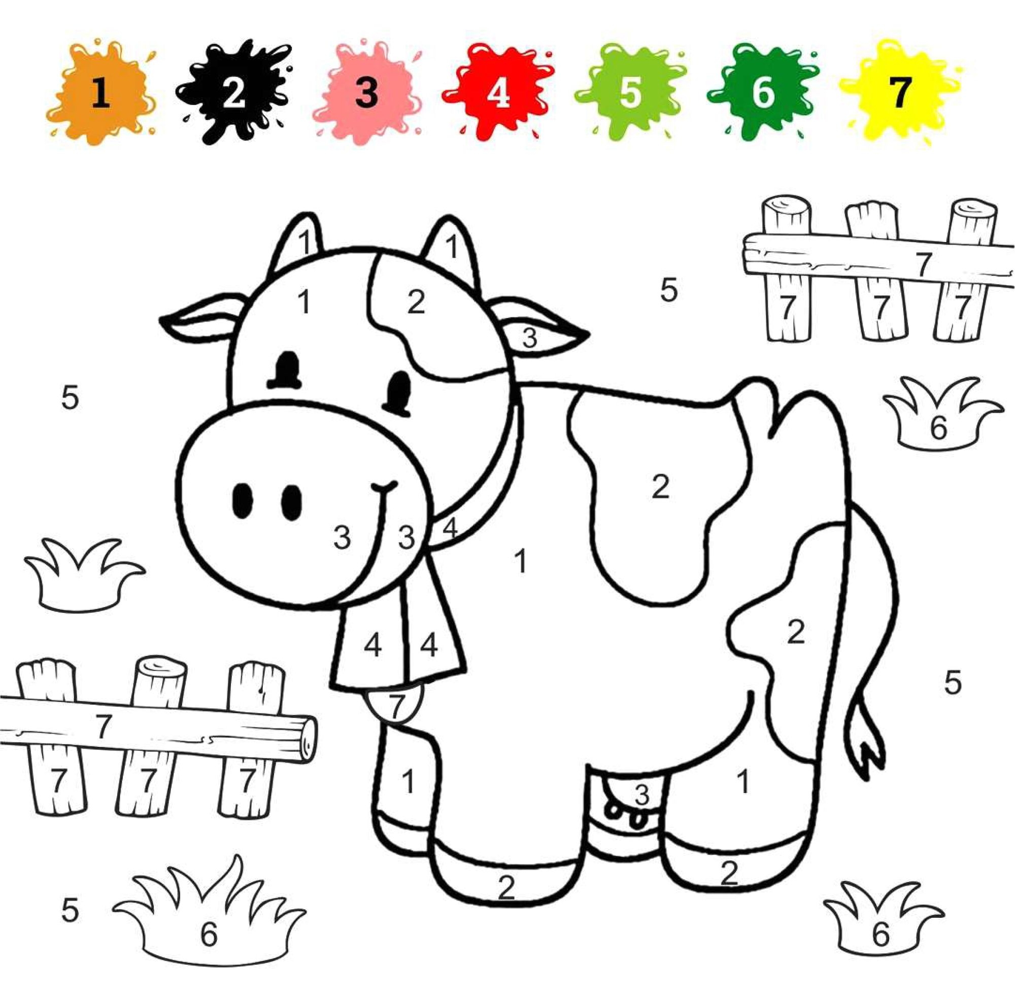 Coloring By Numbers For Children