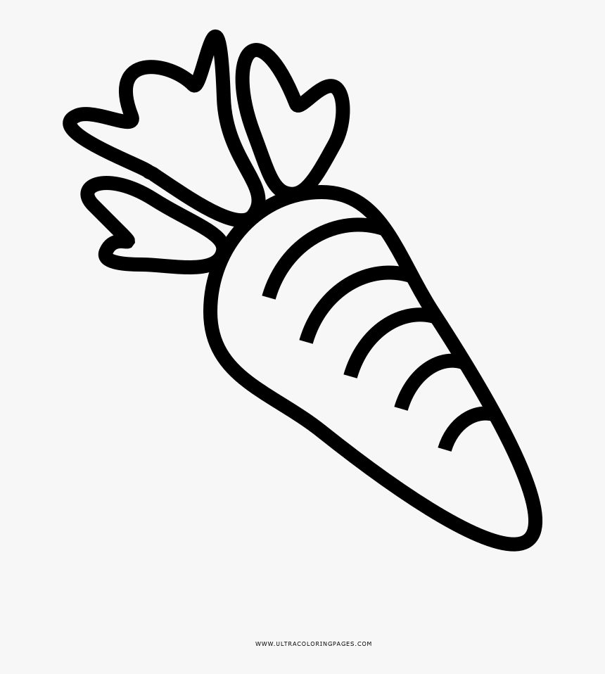 Coloring Page Carrot Black And White