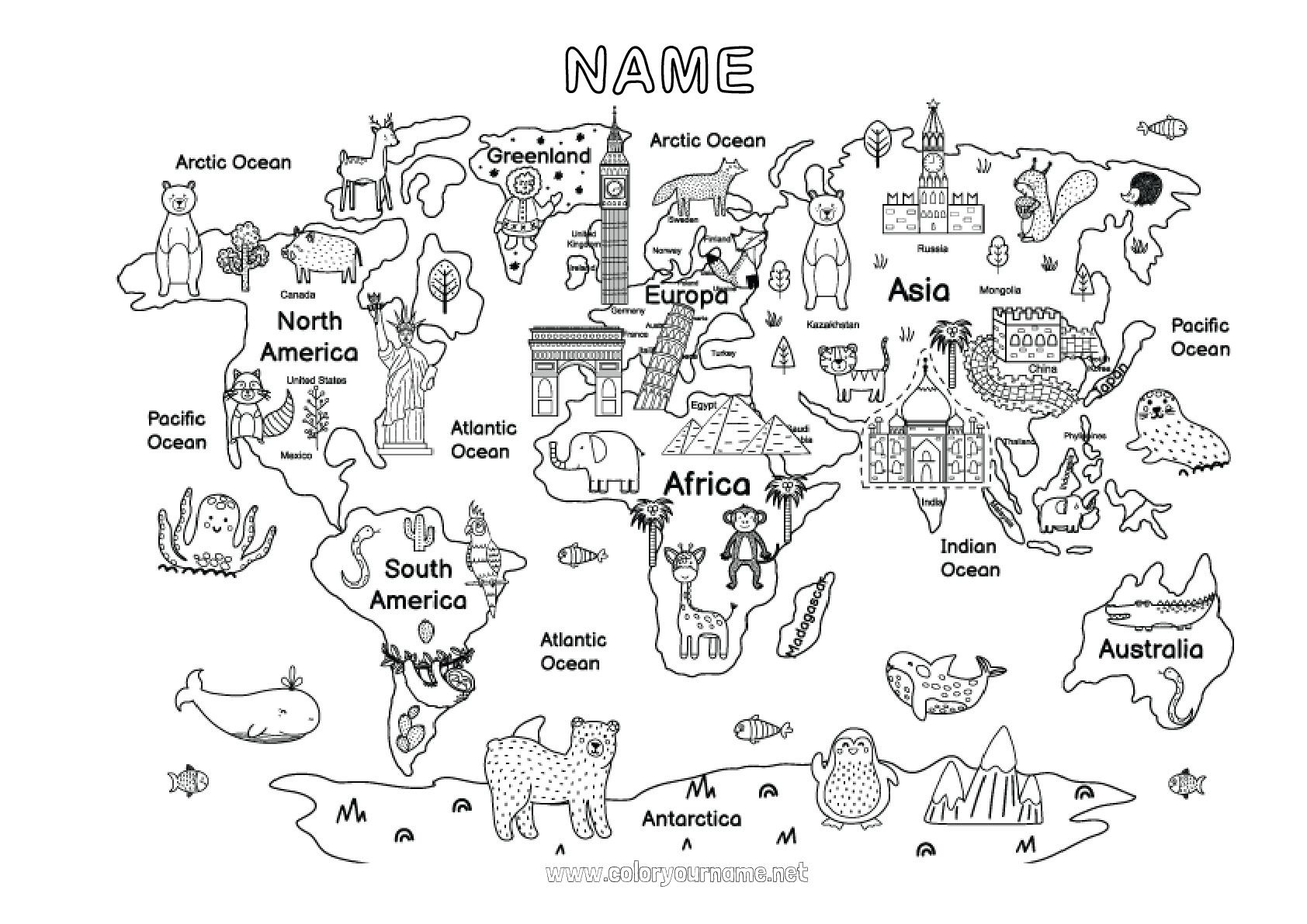 Coloring Page No 793 Geography