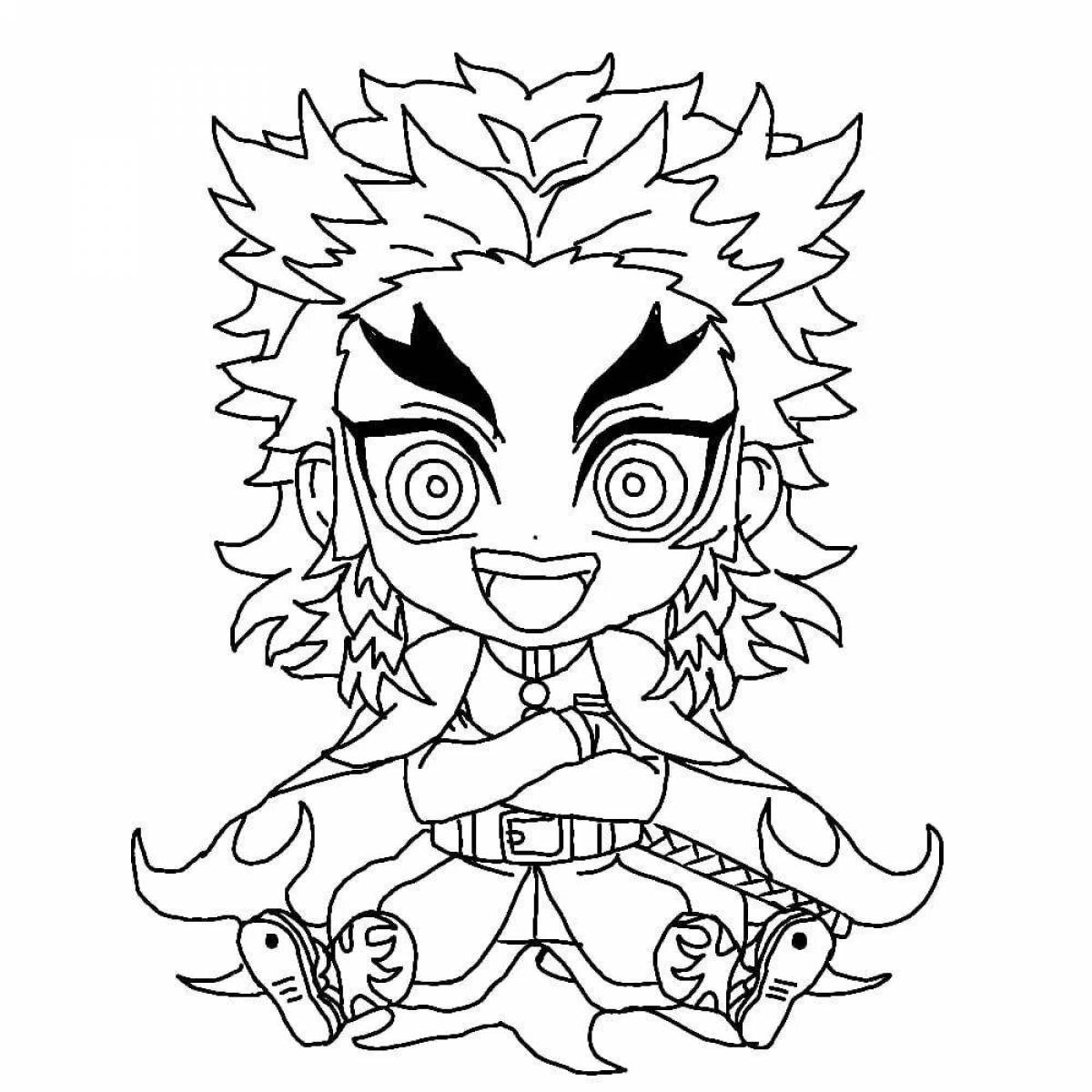 Coloring Pages Chibi Demon Cleaver 27 Pcs Download Or Print For Free 12697