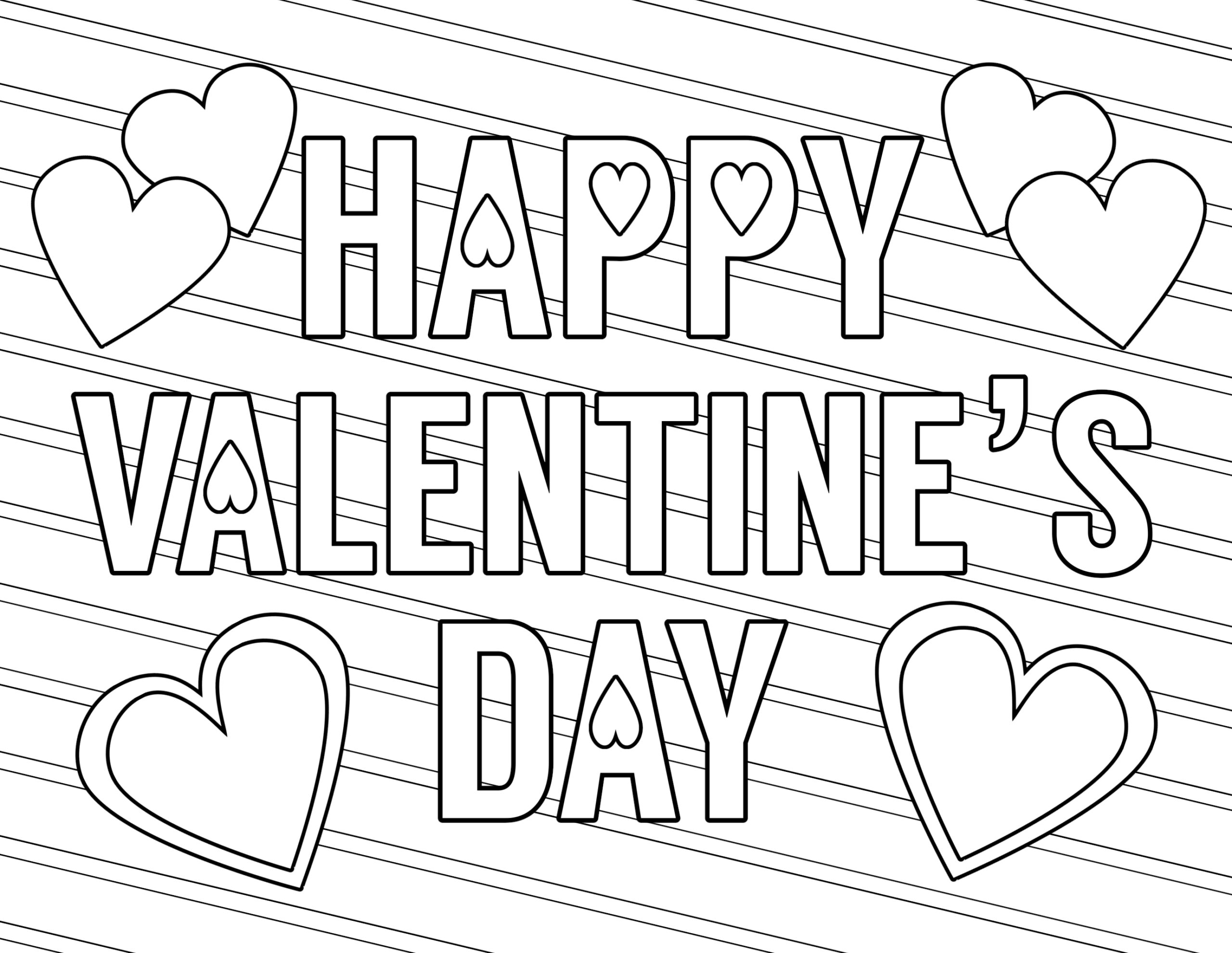 Valentine Coloring Pages For Toddlers