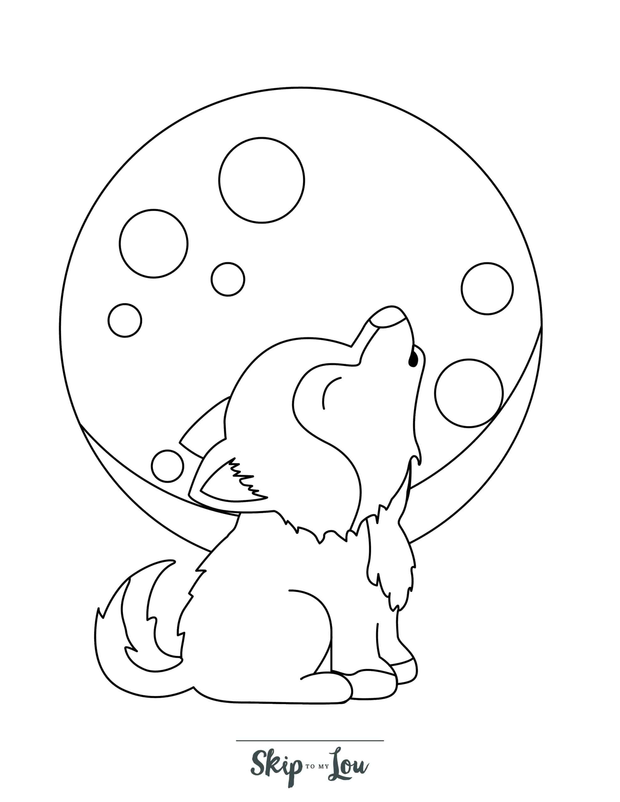 Coloring Pages Of Baby Wolves