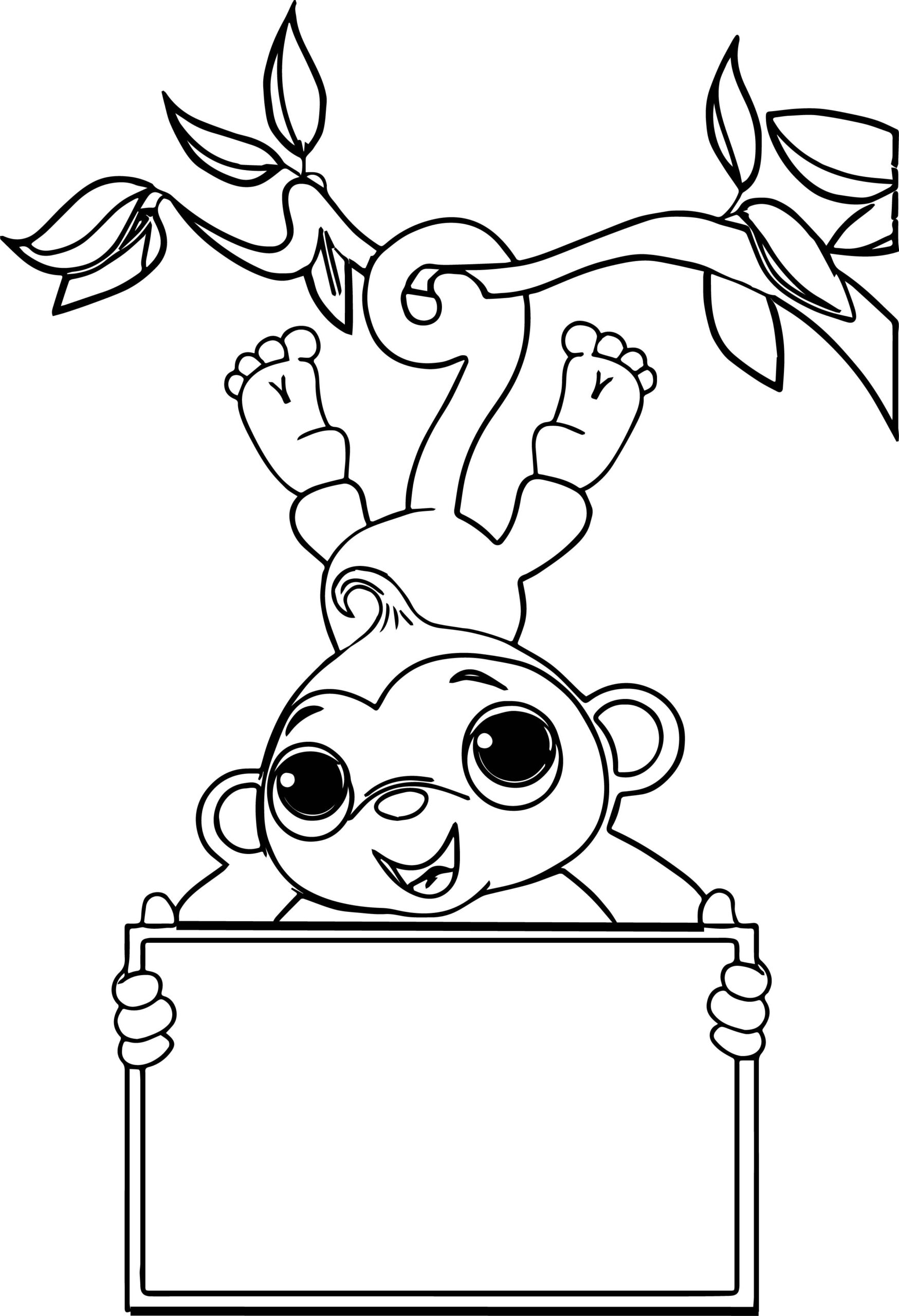 Coloring Pages Of Cute Baby Monkeys At GetColorings Free Printable Colorings Pages To