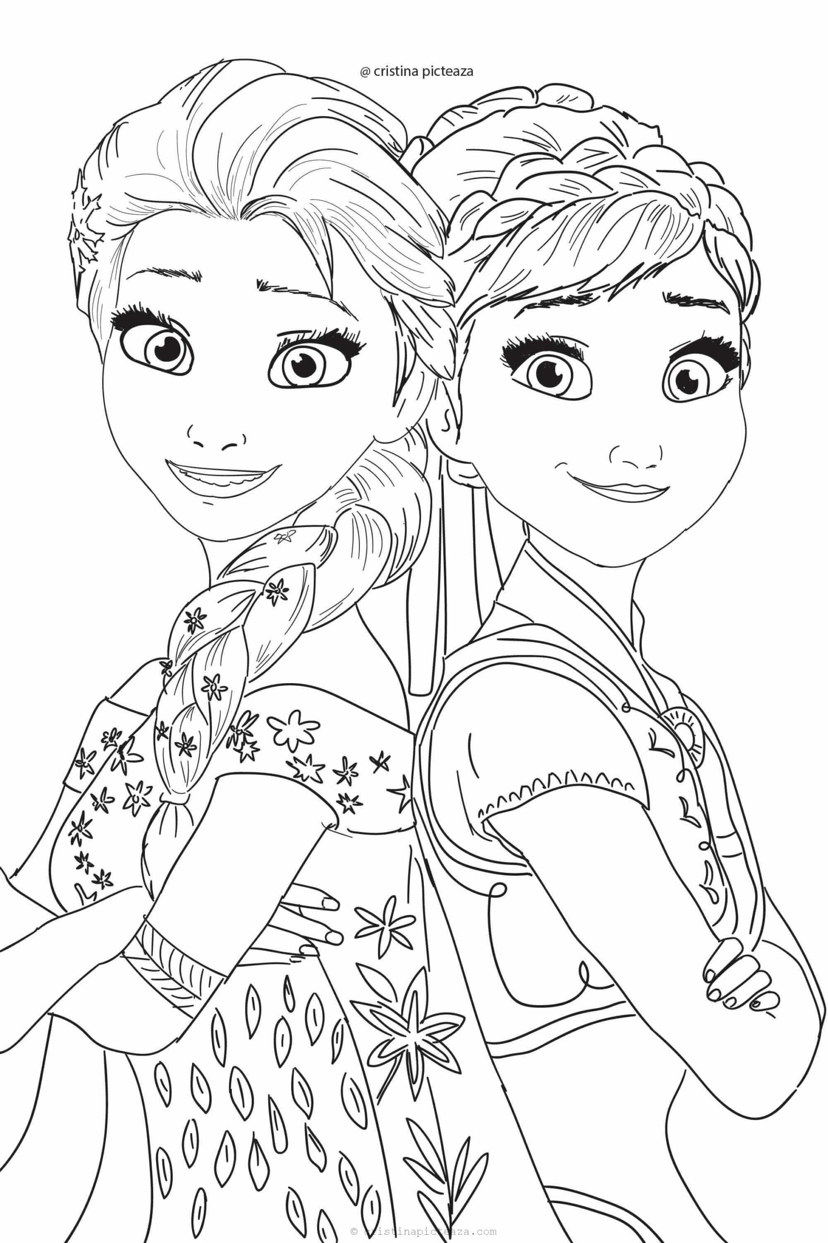 Coloring Pages Of Disney Frozen Characters