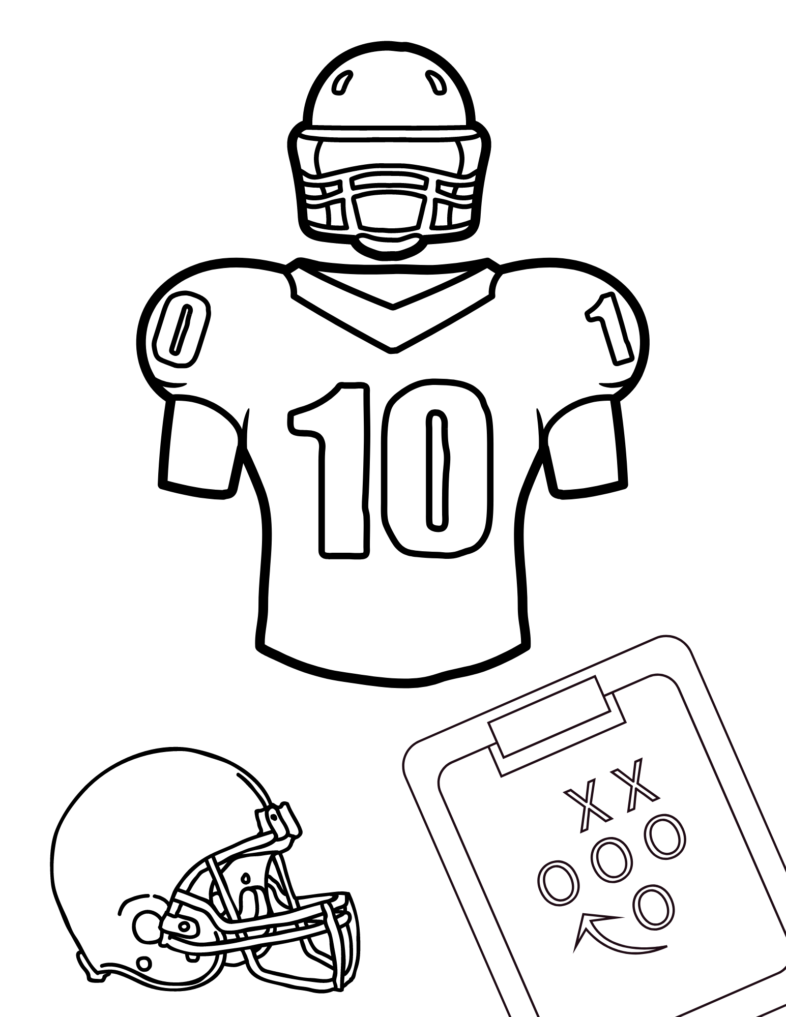 Coloring Pages Of Fotball Players