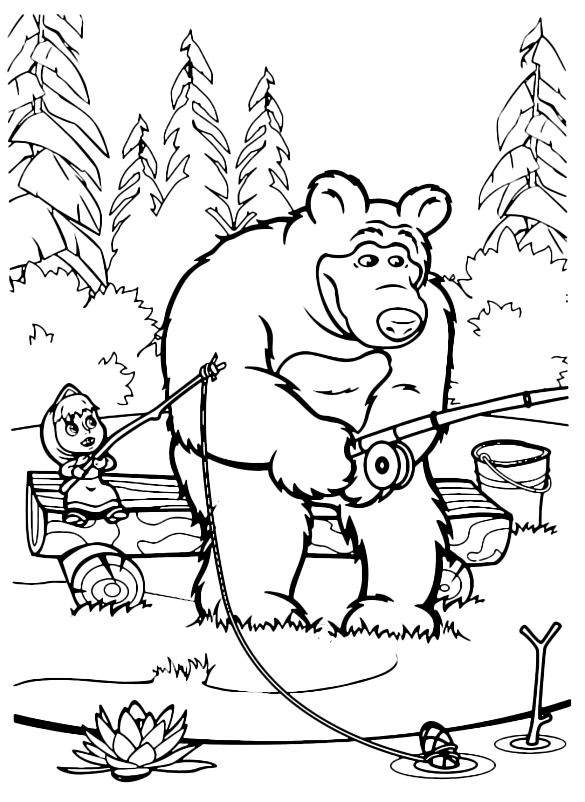 Coloring Pages Of Masha And The Bear Coloring Pages