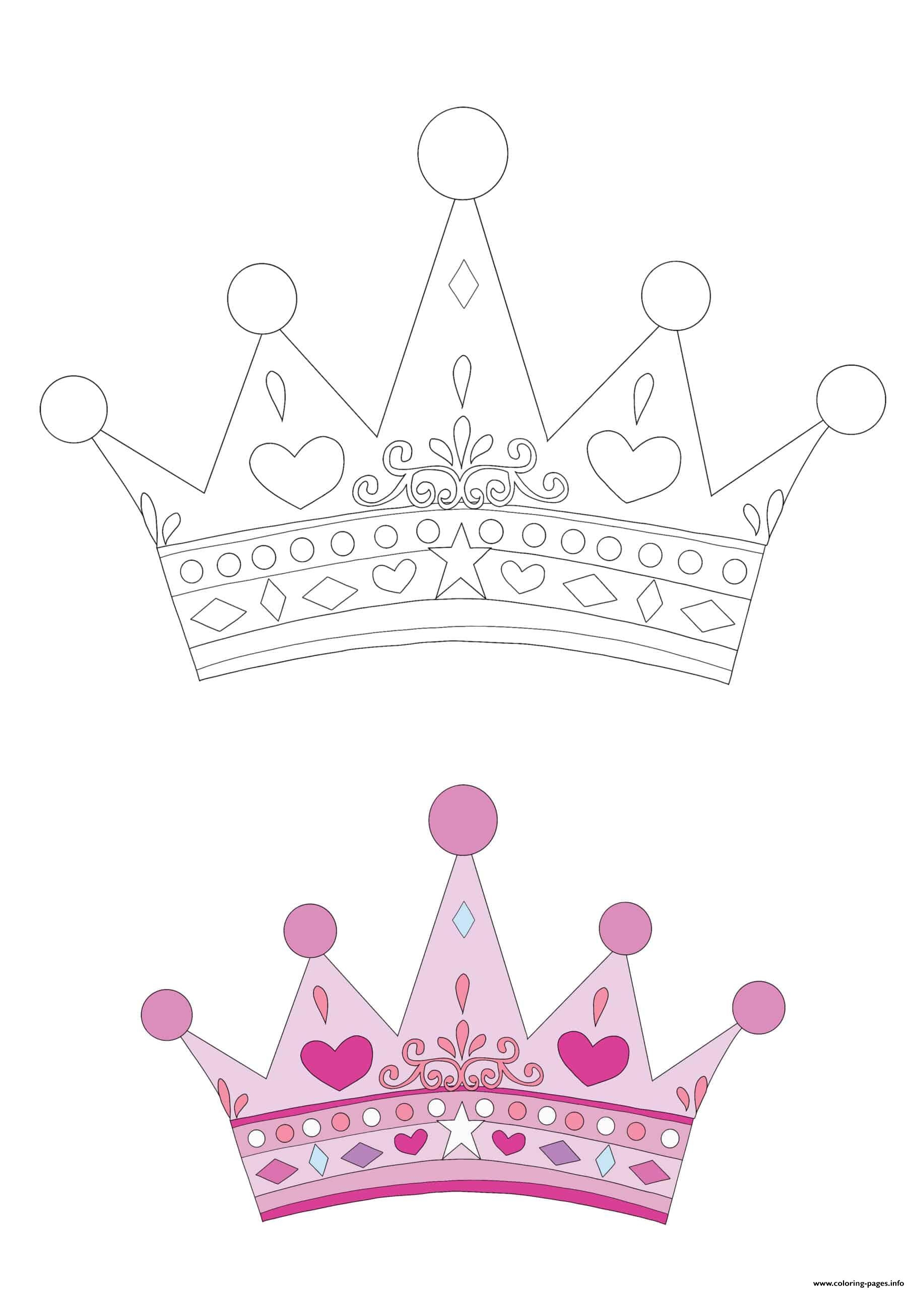 Coloring Pages Princess Crown