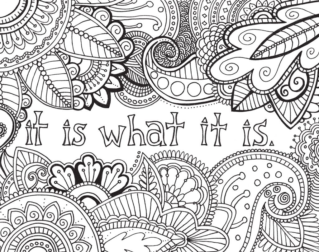 Coloring Pages With Words Printable