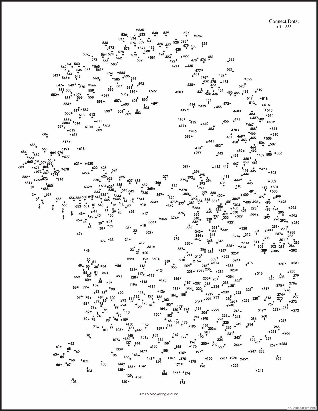 Connect The Dots Coloring Pages Adult For Adults 10 Printable 2020 246 Coloring4free