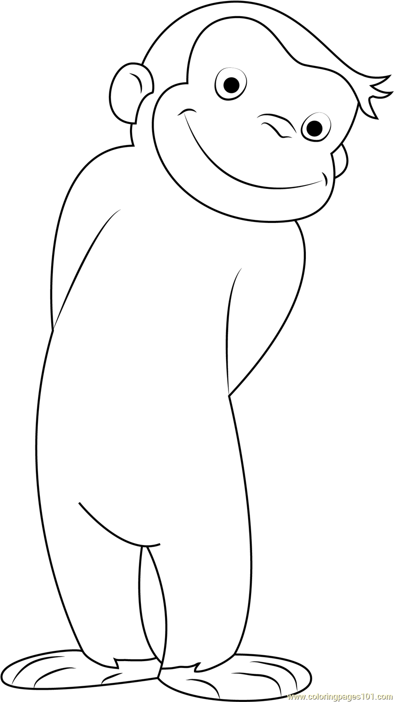 Free Curious George Coloring Pages
