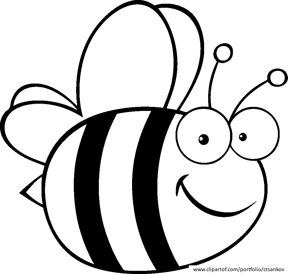 Bumble Bee Coloring Page