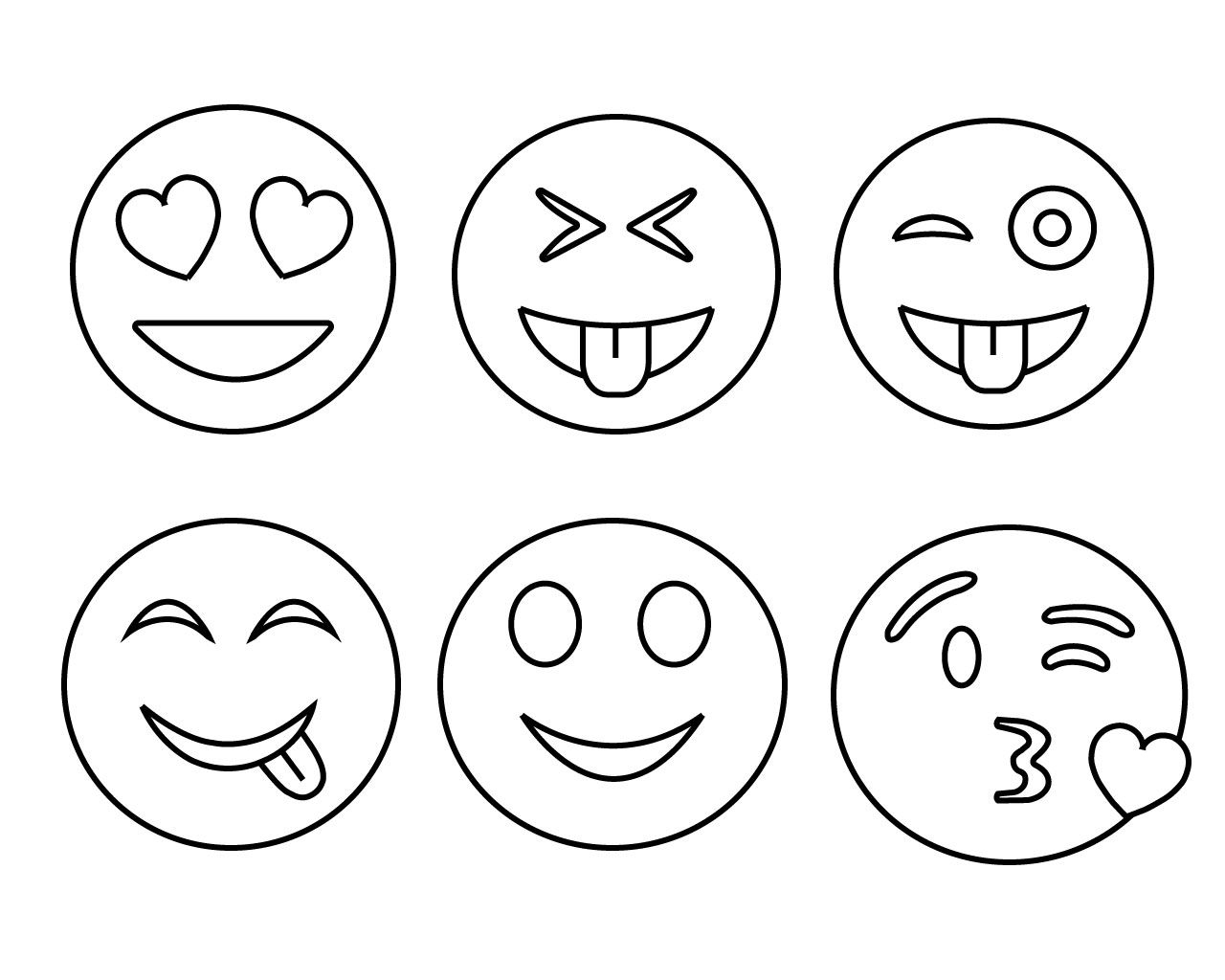 Cute Emoji Pictures Coloring Pages Fasucsowy