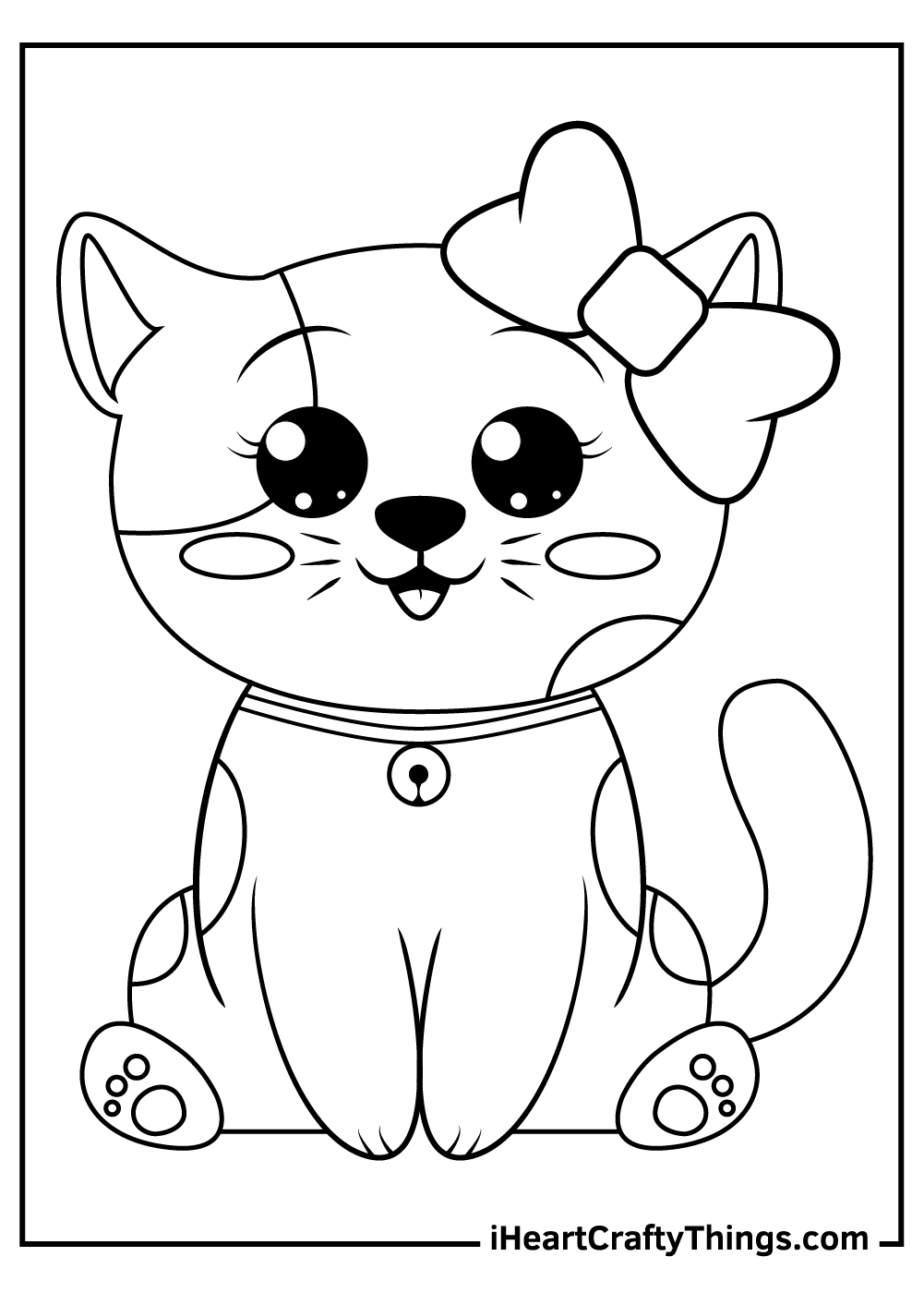 Cute Kitten Coloring Pages Updated 2021