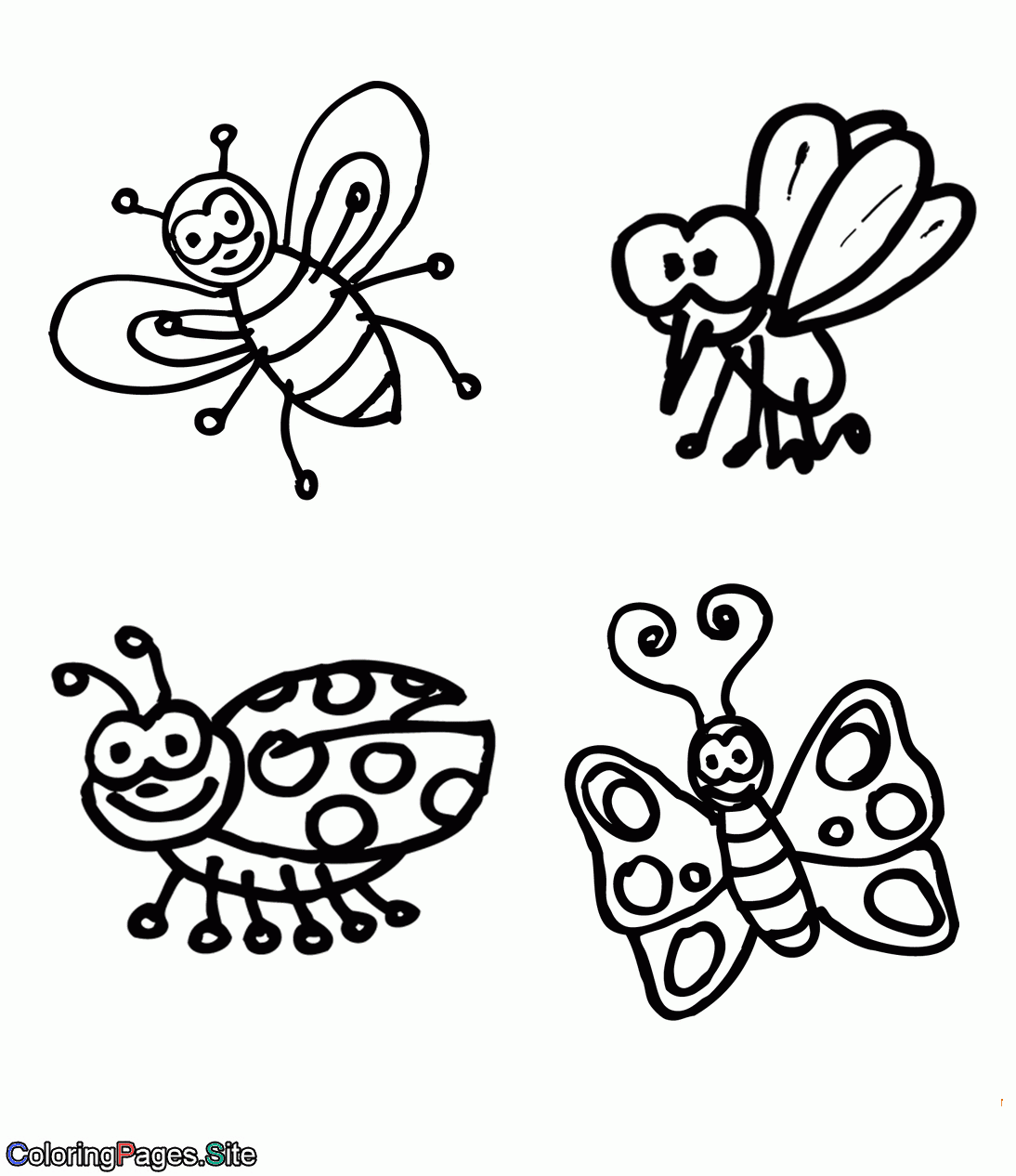 Bug Coloring Page
