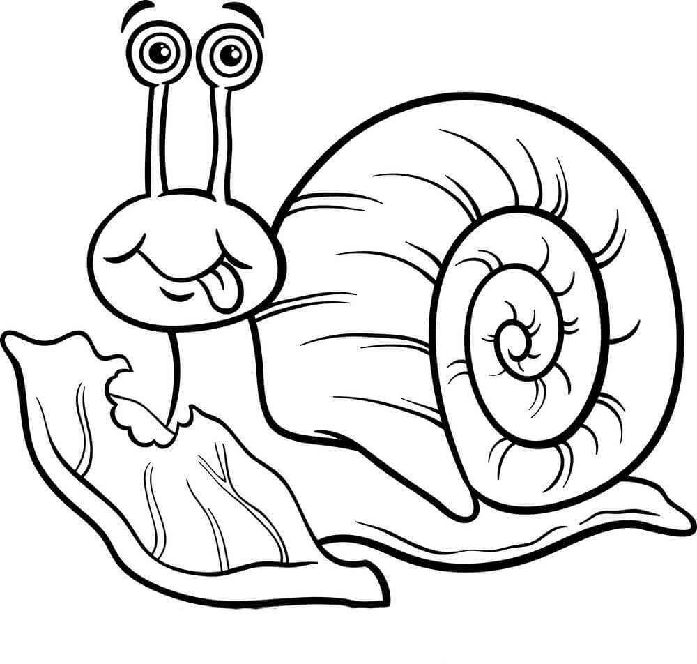 Cute Snail Coloring Page Free Printable Coloring Pages For Kids