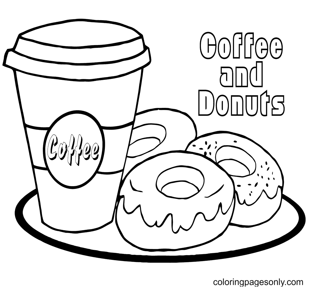 Cute Starbucks Coloring Pages