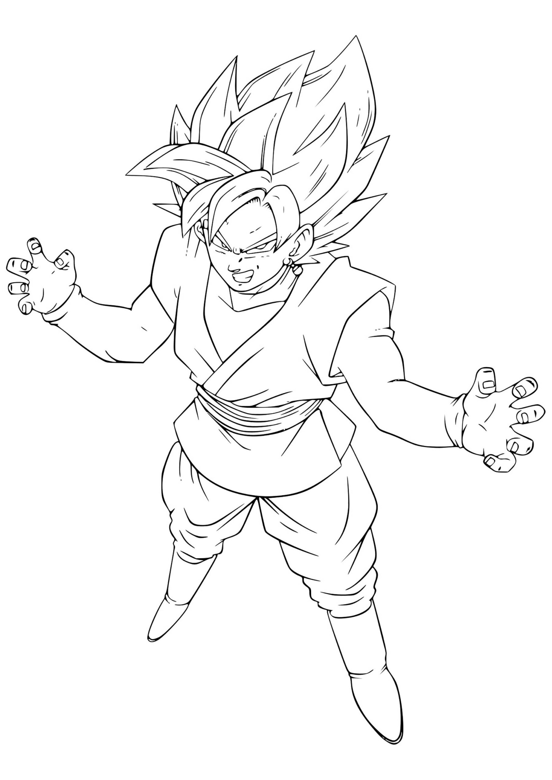 Dbz Coloring Pages Simple