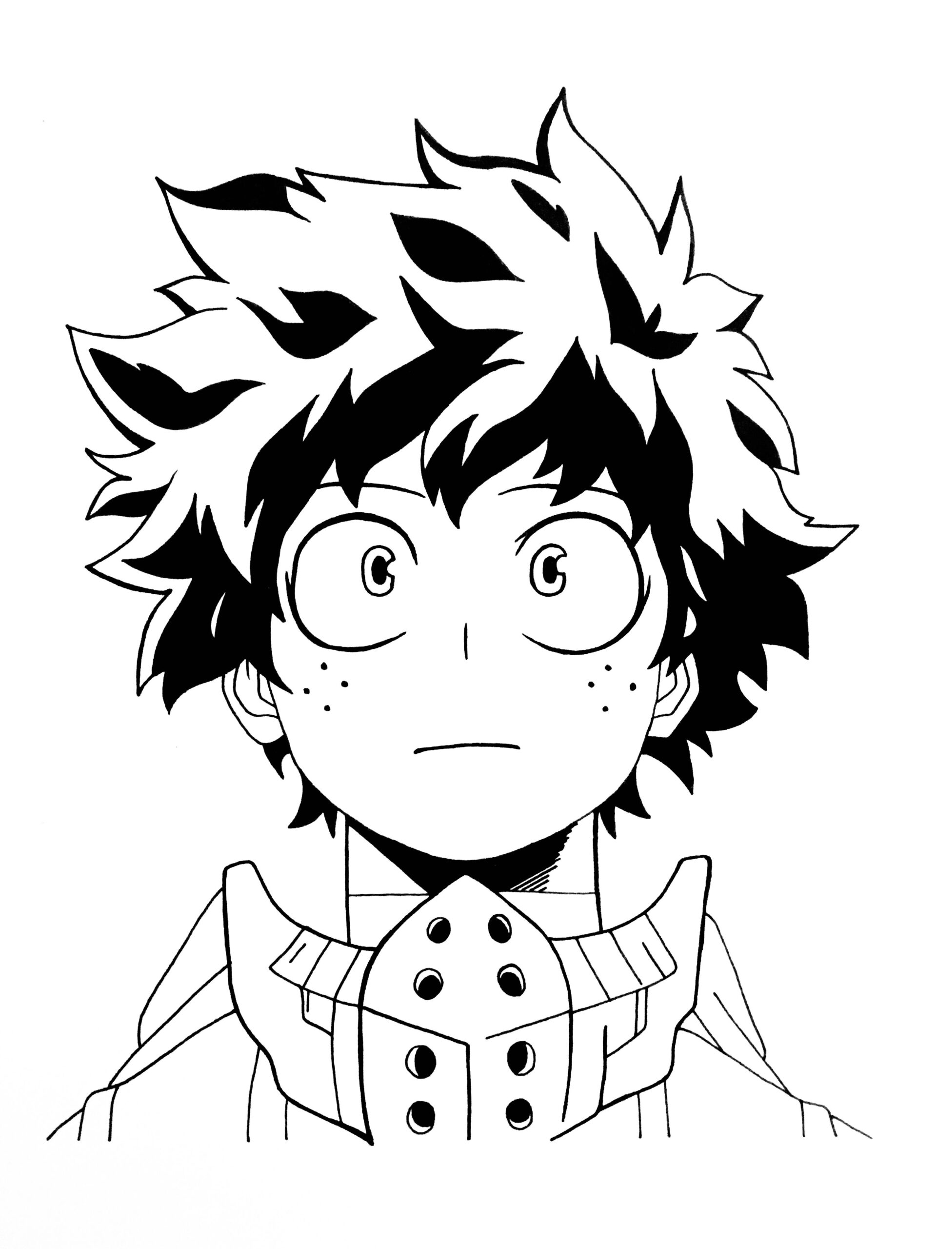 Deku Coloring Pages Printable
