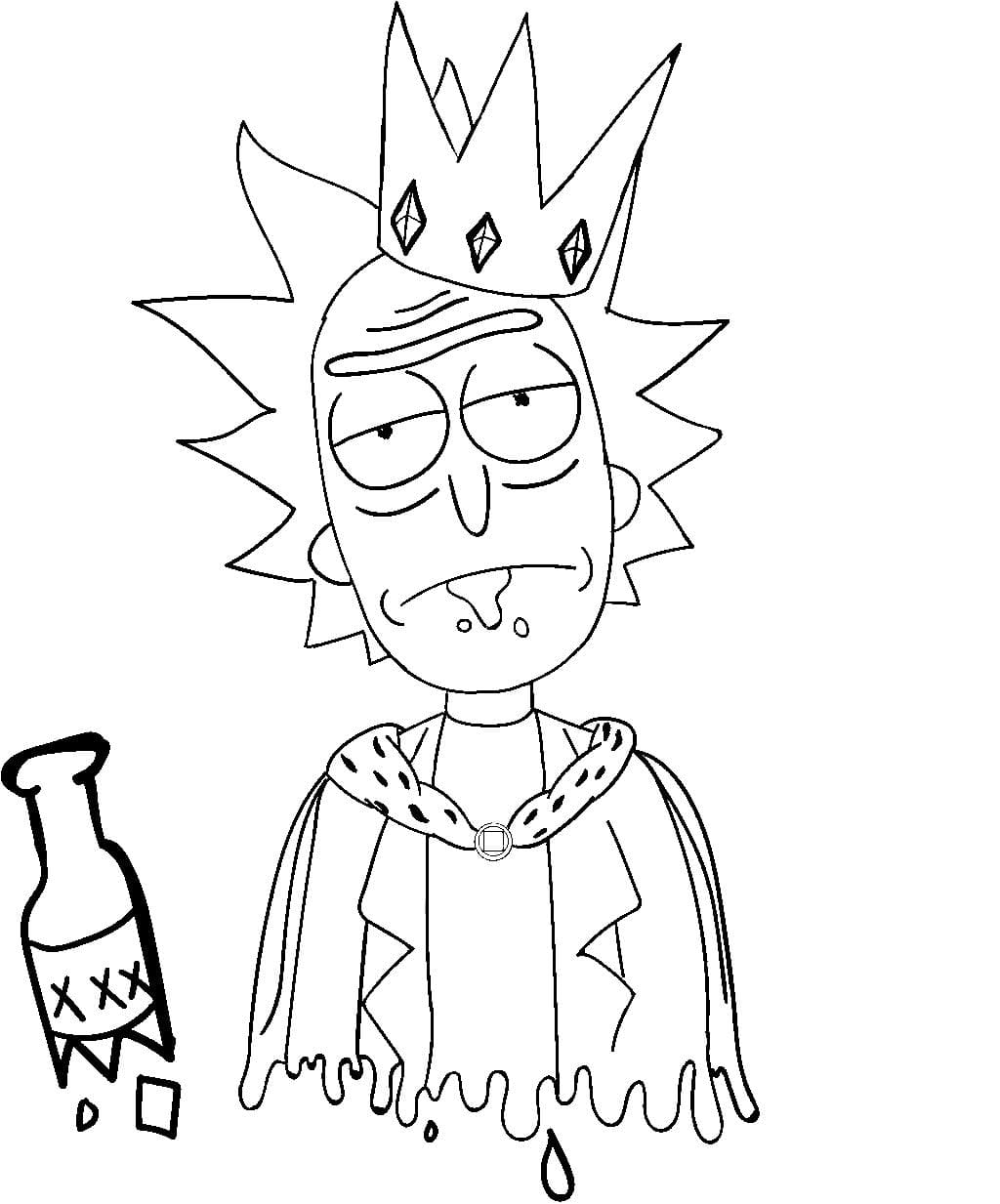 Dibujos De Rick Y Morty Para Colorear Wonder Day