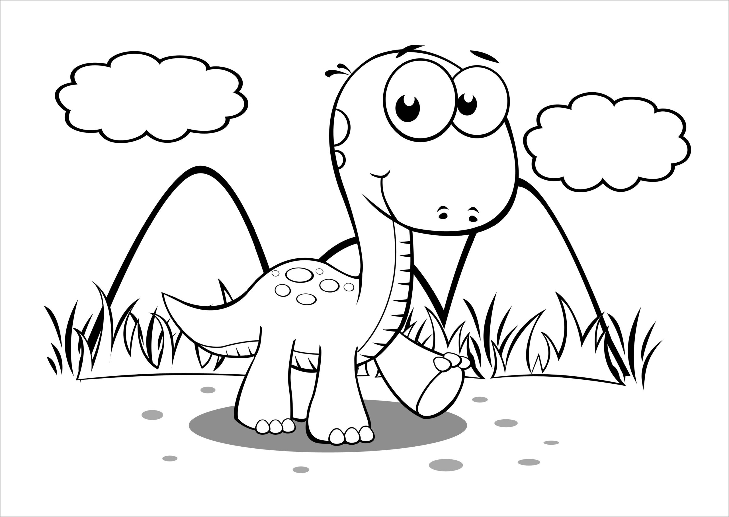 Dinosaur Coloring Pages Preschool