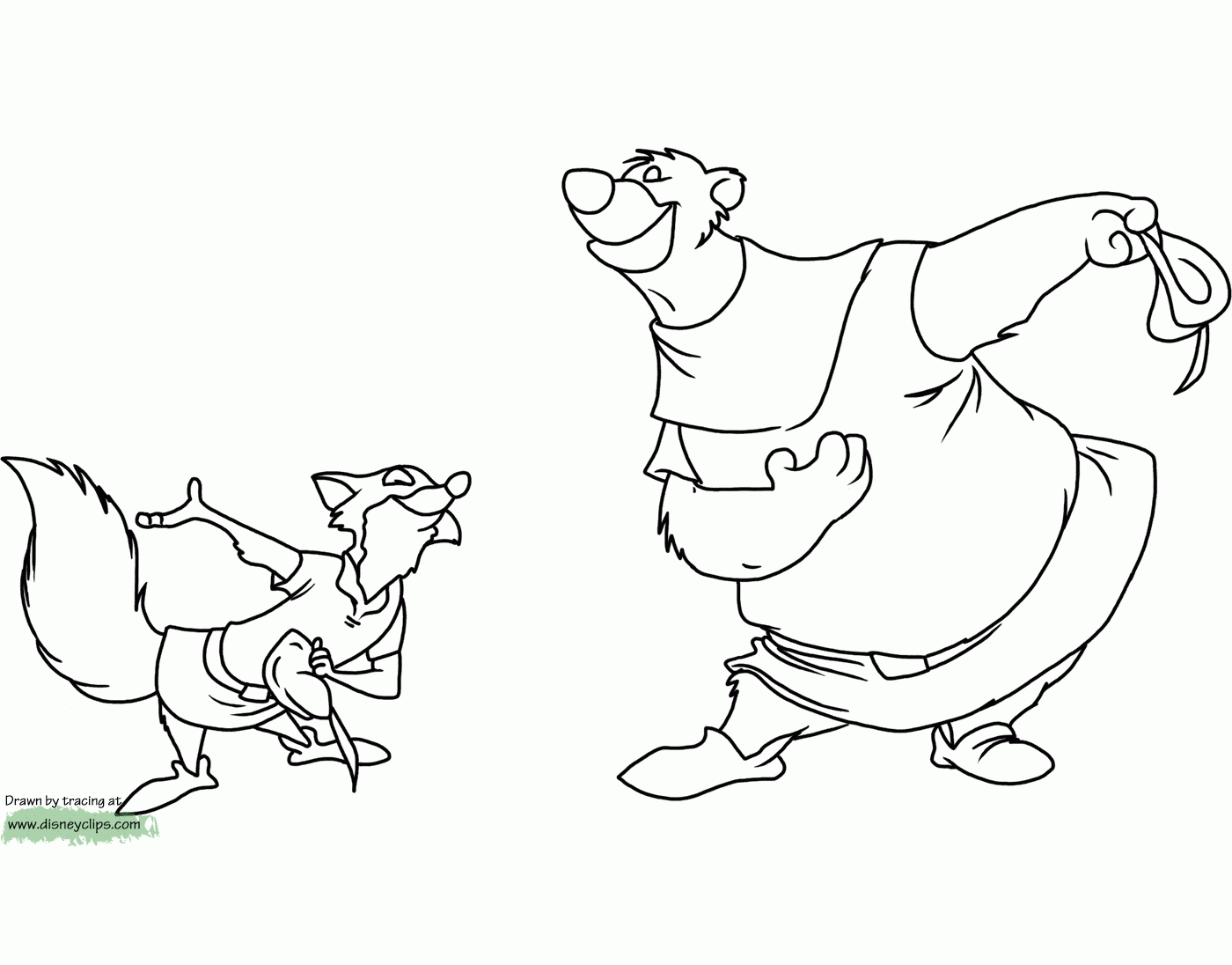 Disney S Robin Hood Coloring Pages Disneyclips