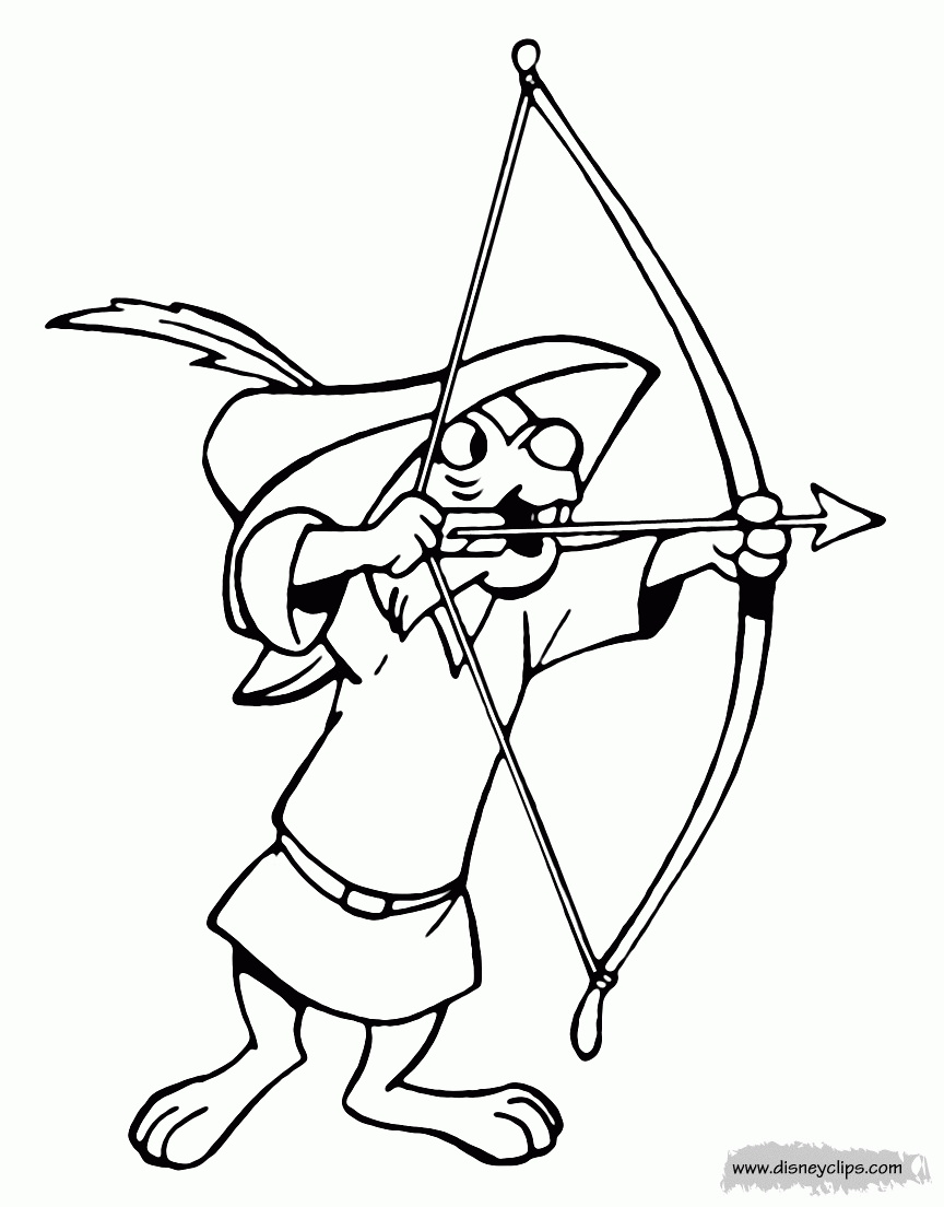 Disney S Robin Hood Coloring Pages Disneyclips