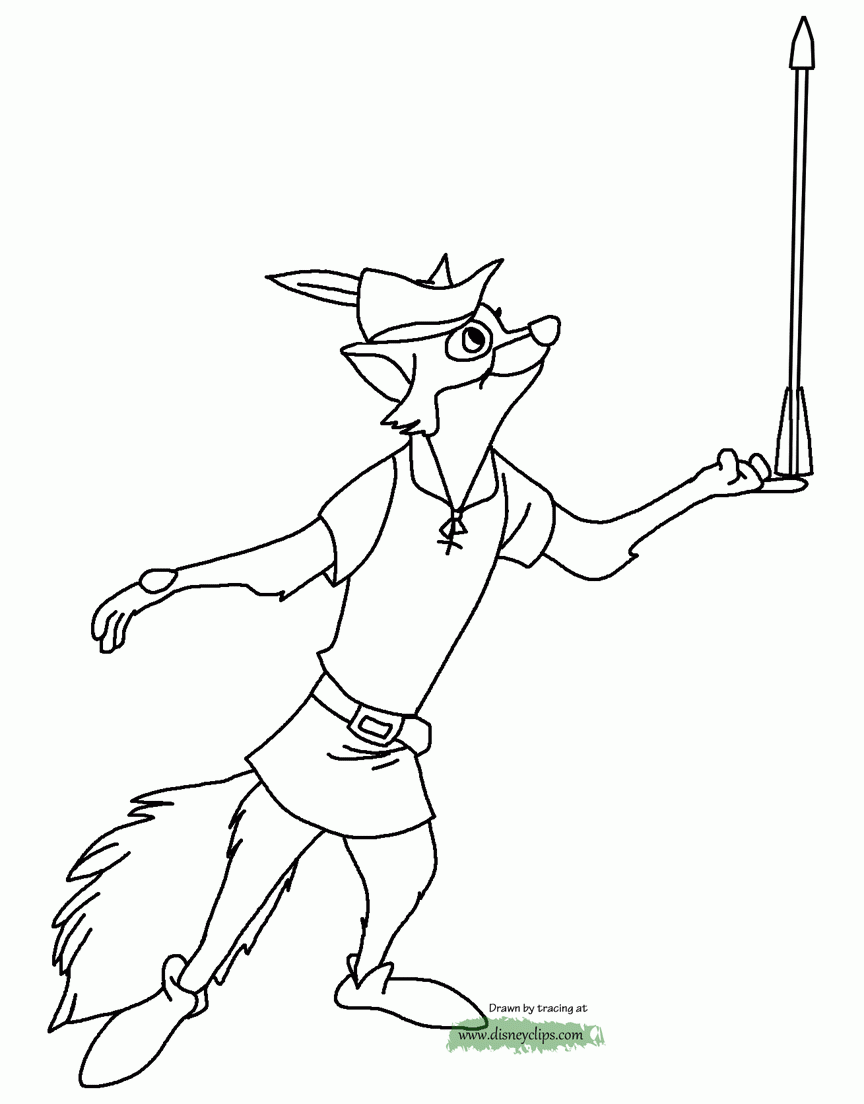 Disney Robin Hood Coloring Pages