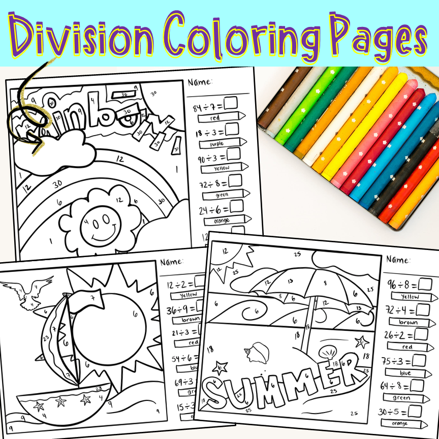 Division Coloring Pages Made By Teachers