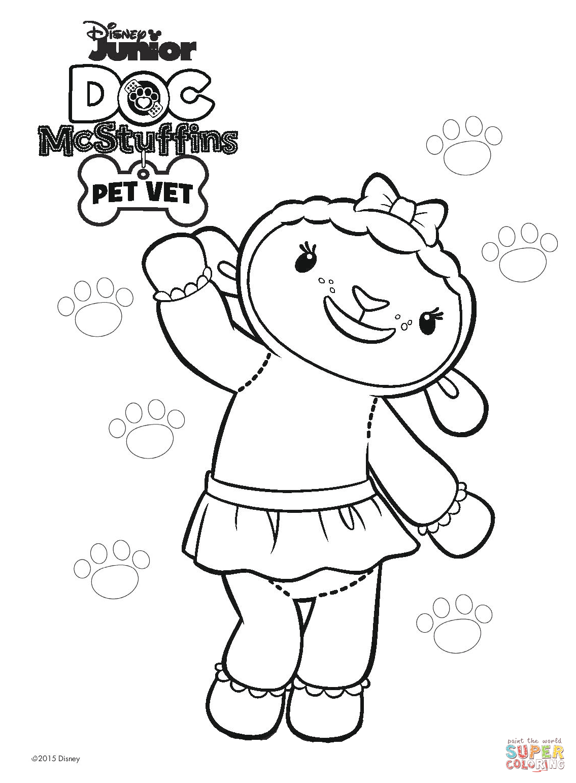 Doc Mcstuffins Lambie Coloring Pages At GetDrawings Free Download
