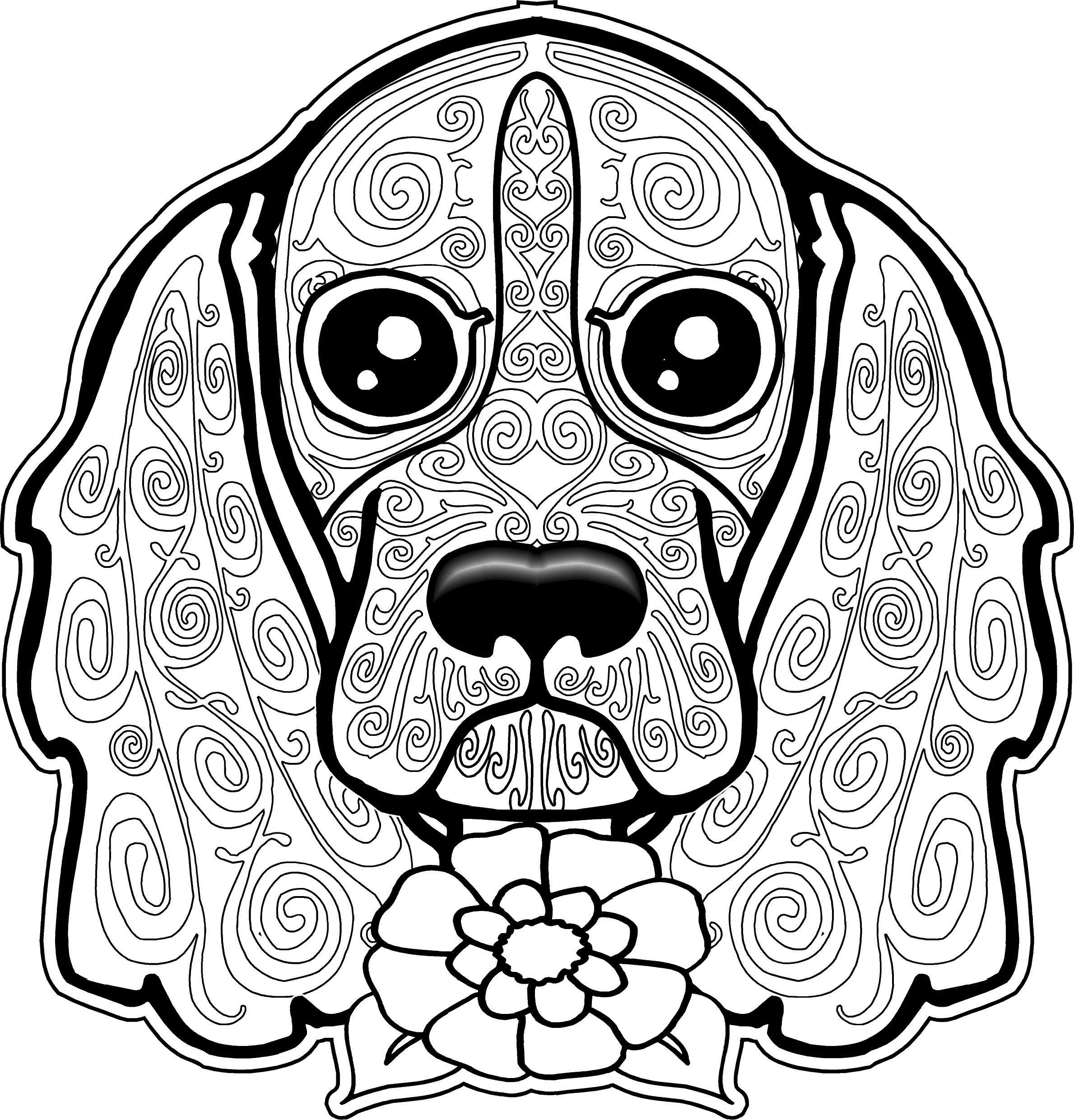 Dog Mandala Coloring Pages At GetDrawings Free Download