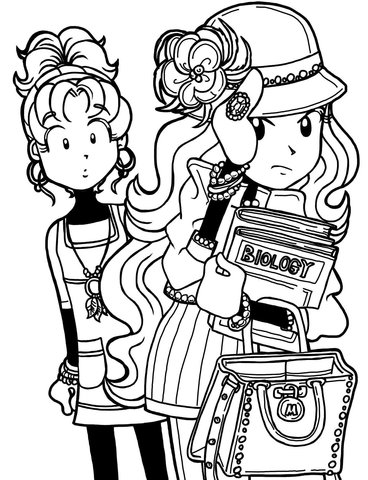 Dork Diaries Printable Coloring Pages Coloring Home