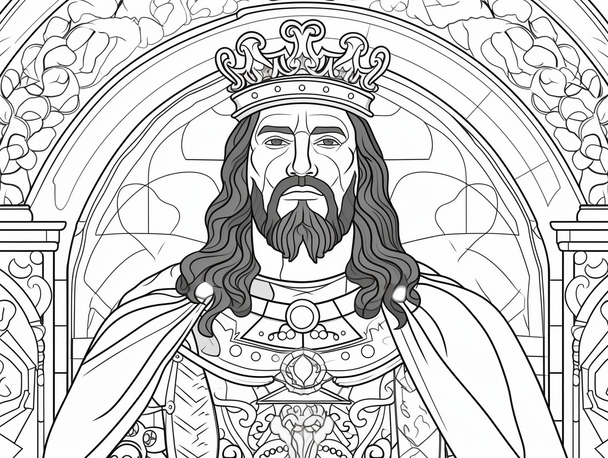 Easy To Color King Nebuchadnezzar Coloring Page