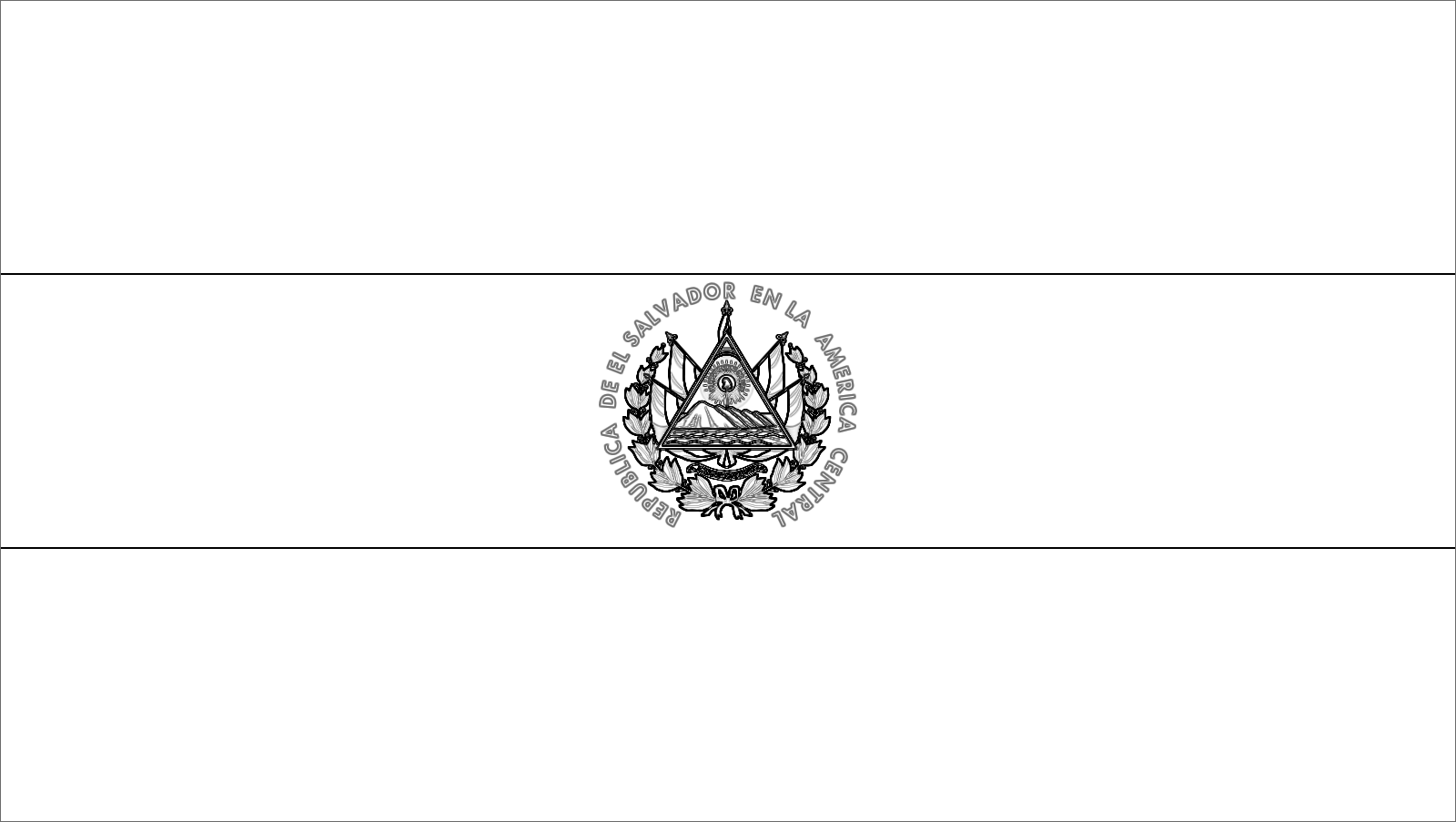 El Salvador Flag Coloring Page Coloring Home