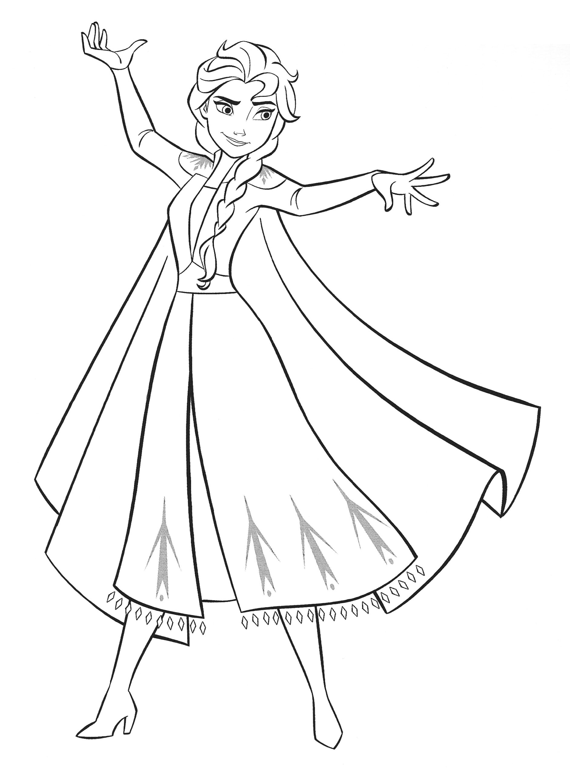 Elsa Printable Coloring Pages
