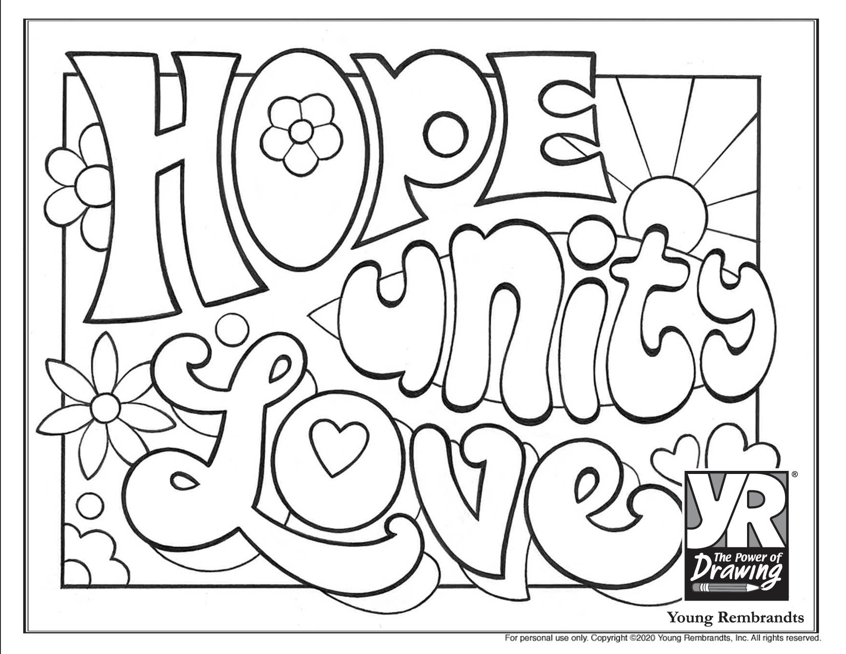 English Words Coloring Pages