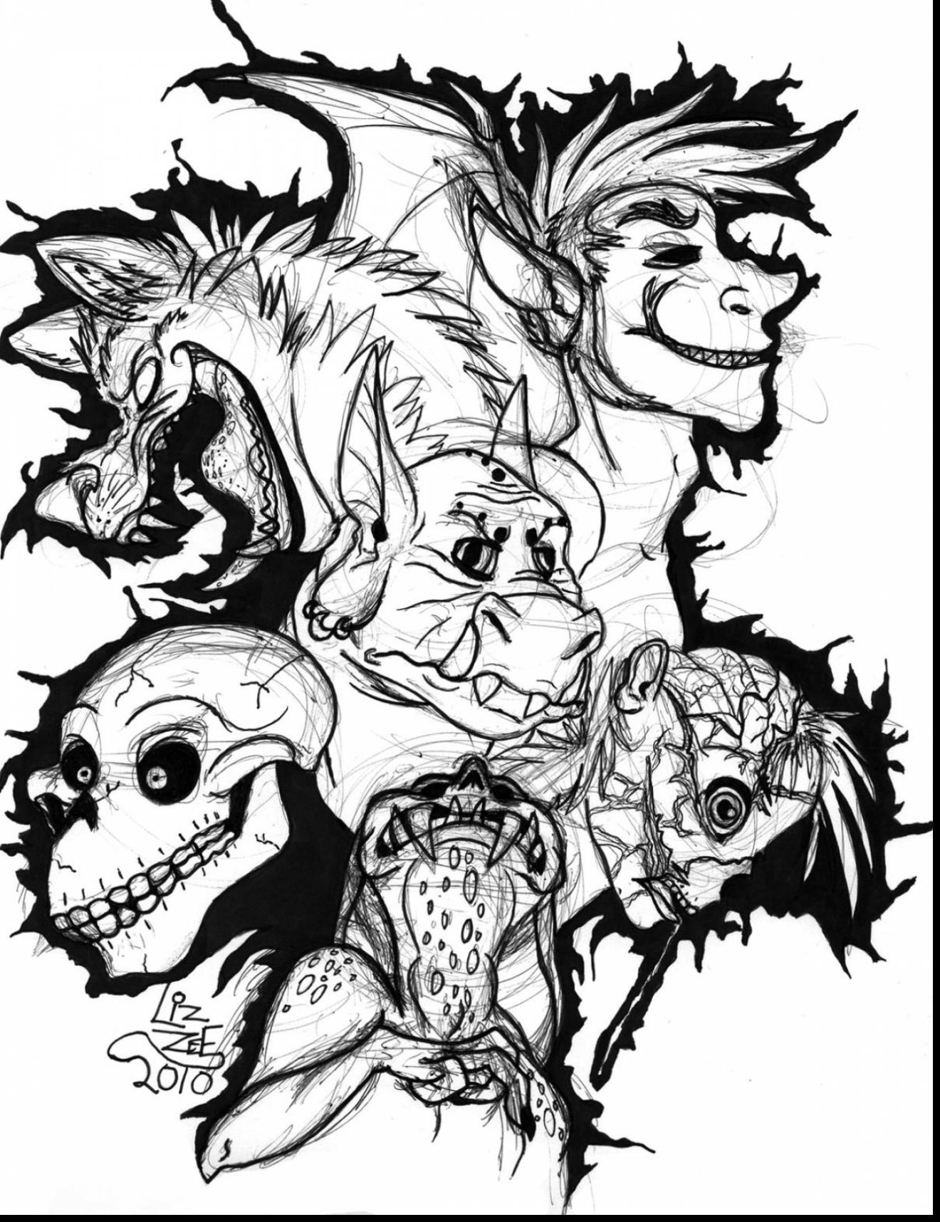 Evil Coloring Pages