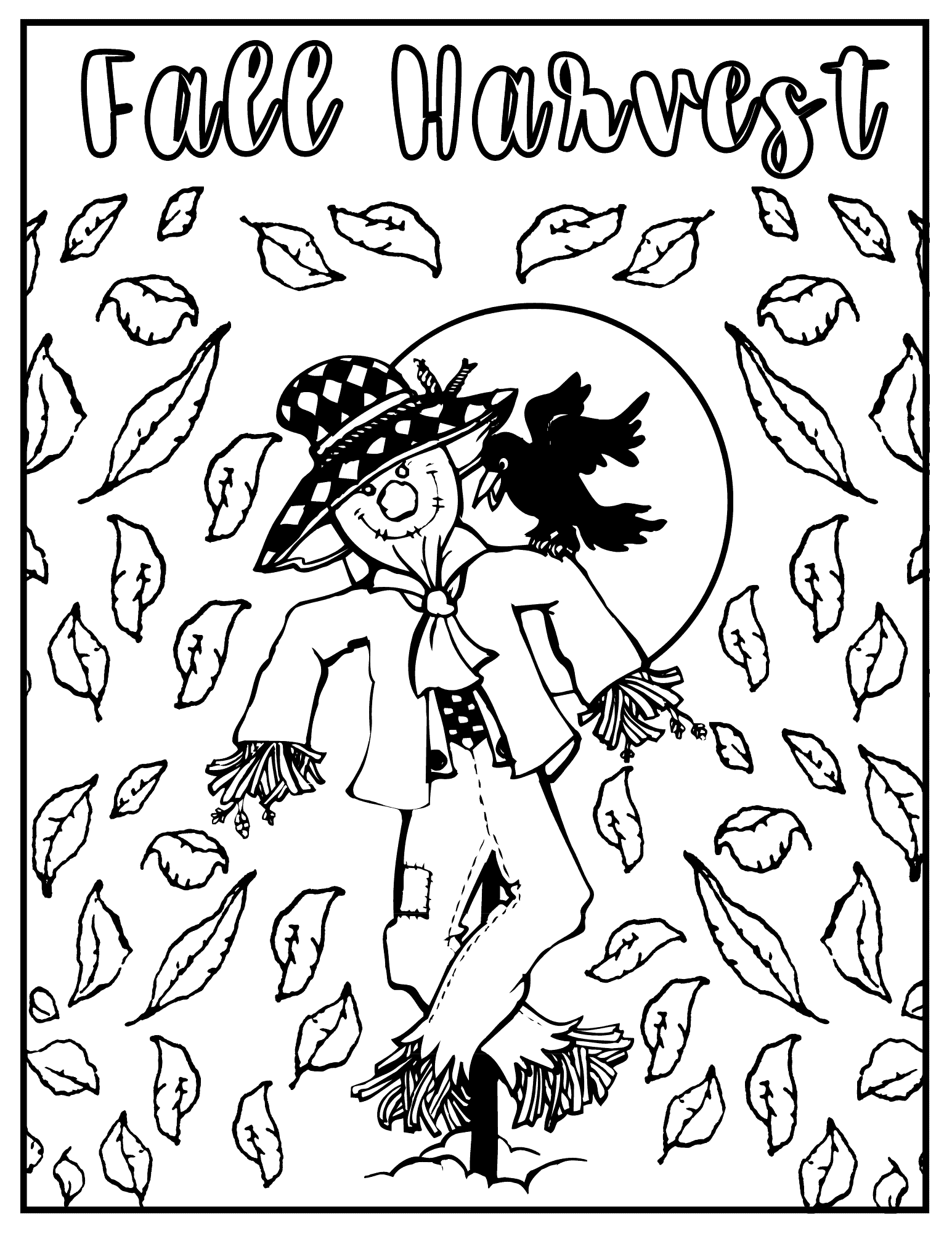 Fall Harvest Coloring Pages